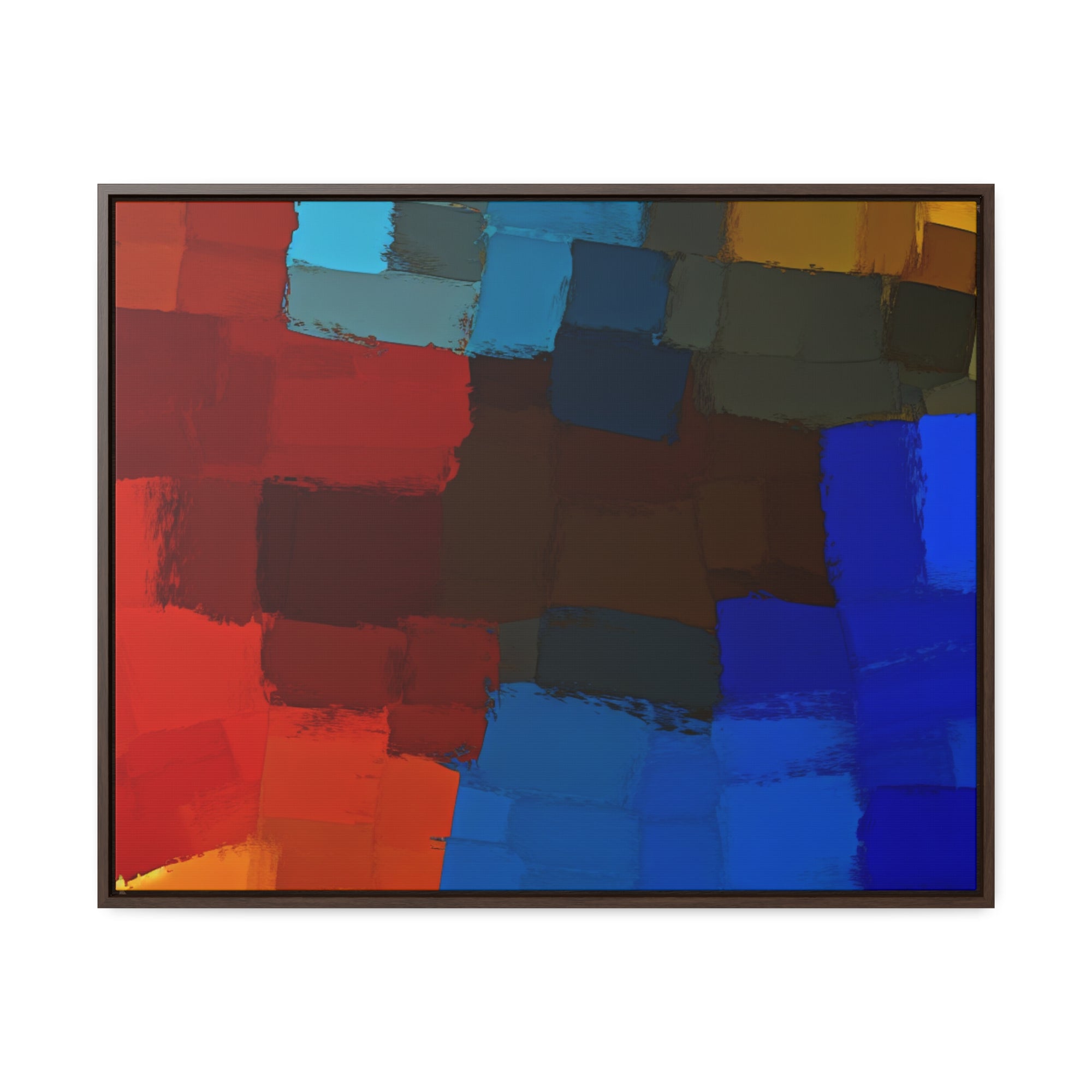 Chromatic Interplay and Duet | Framed Canvas