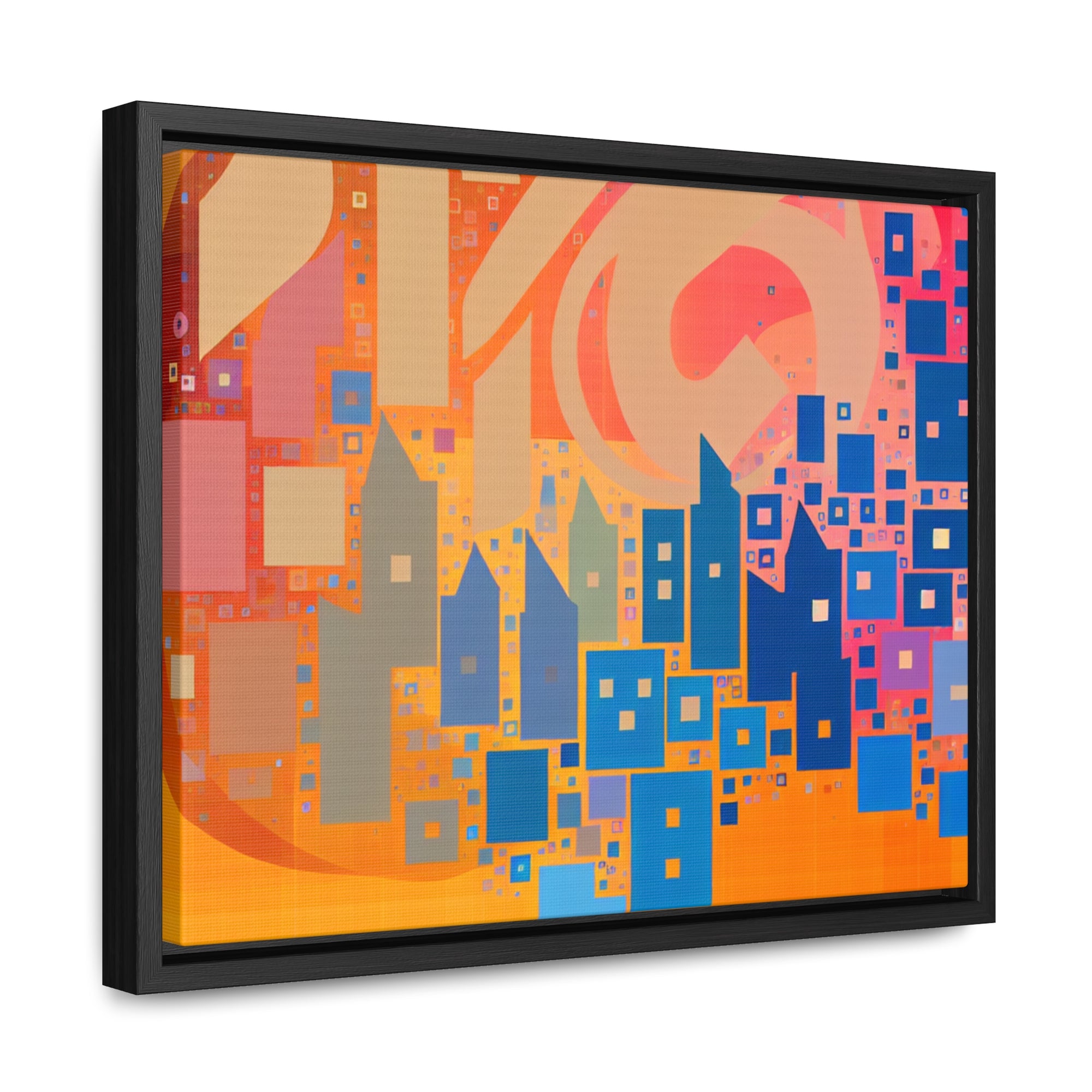 Metropolis in Motion | Framed Canvas