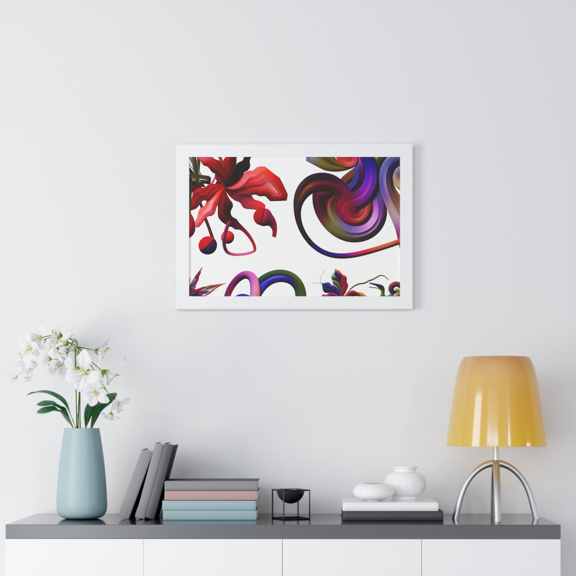 Botanical Whirl and Bloom | Framed Print