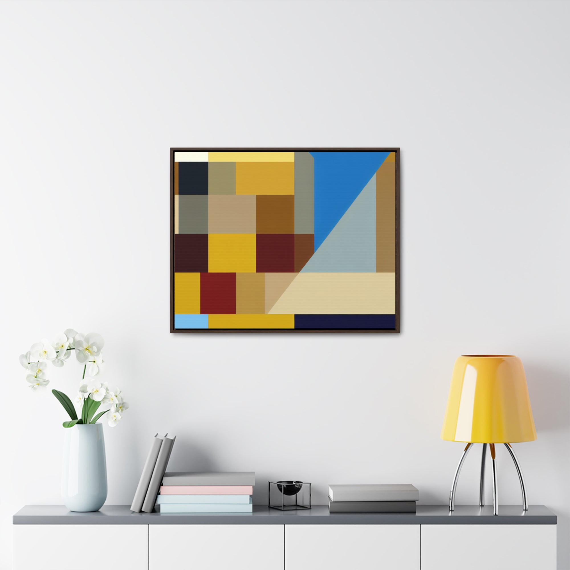 Colorful Geometric Symphony | Framed Canvas