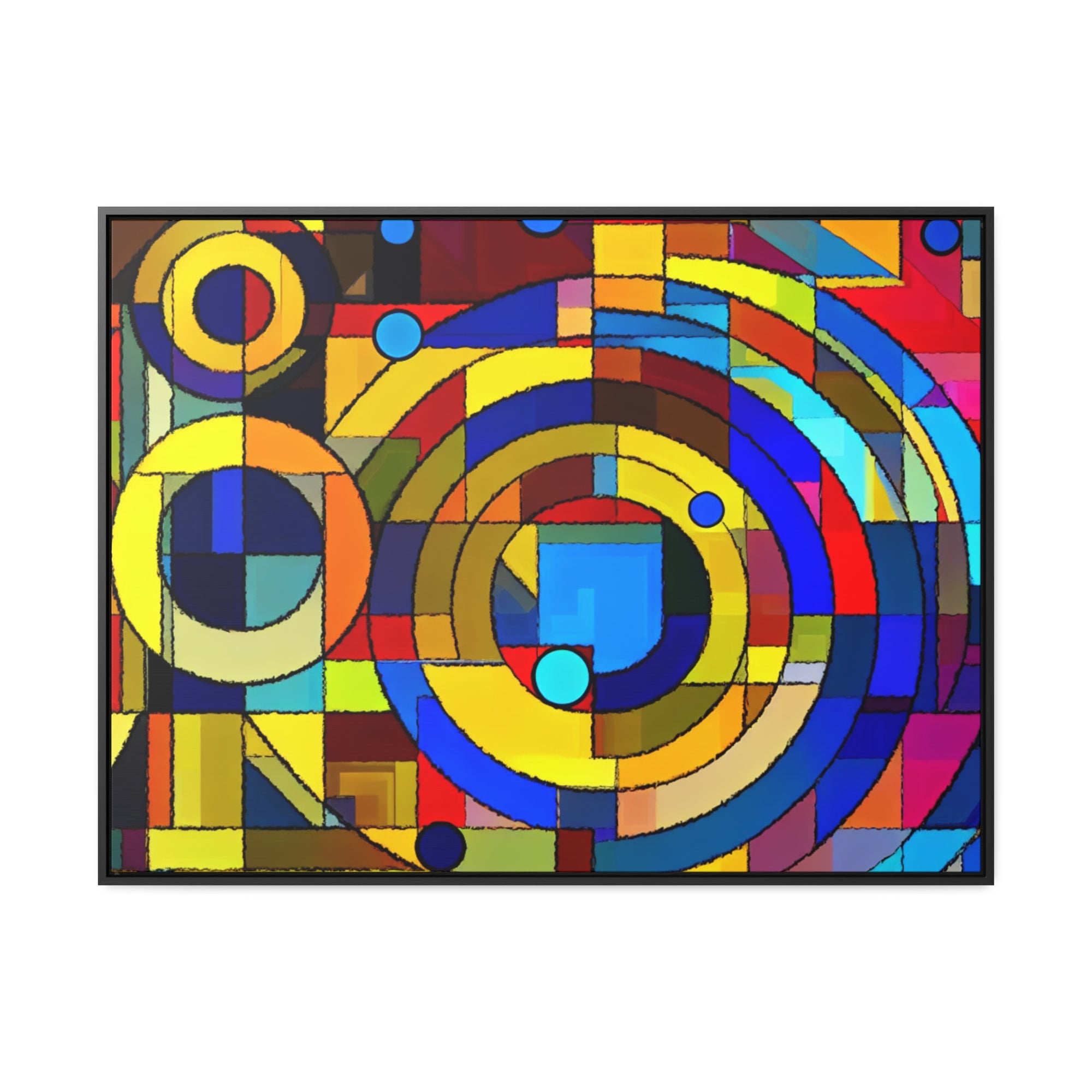 Dynamic Chaos and Harmony | Framed Canvas