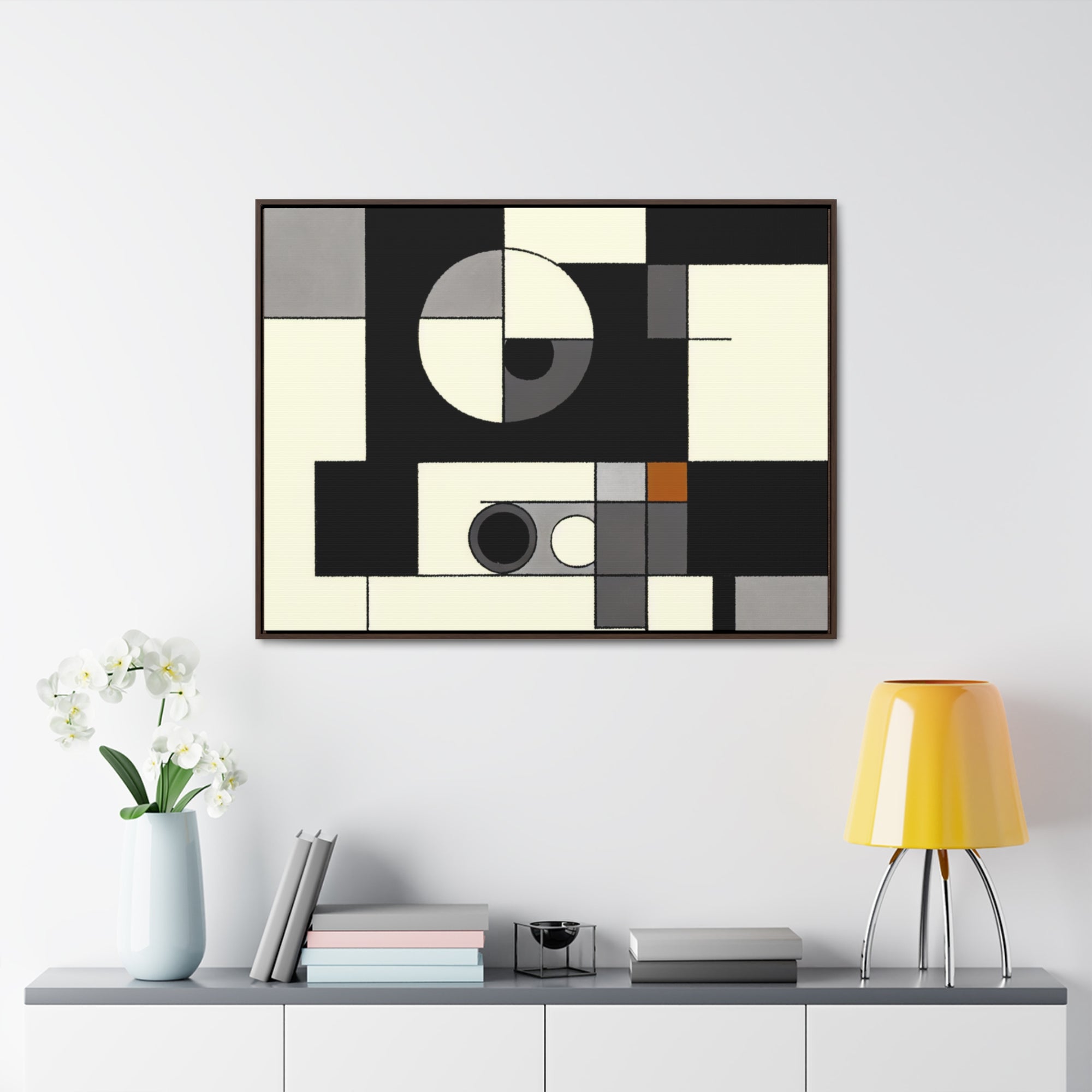 Duality in Motion | Framed Canvas