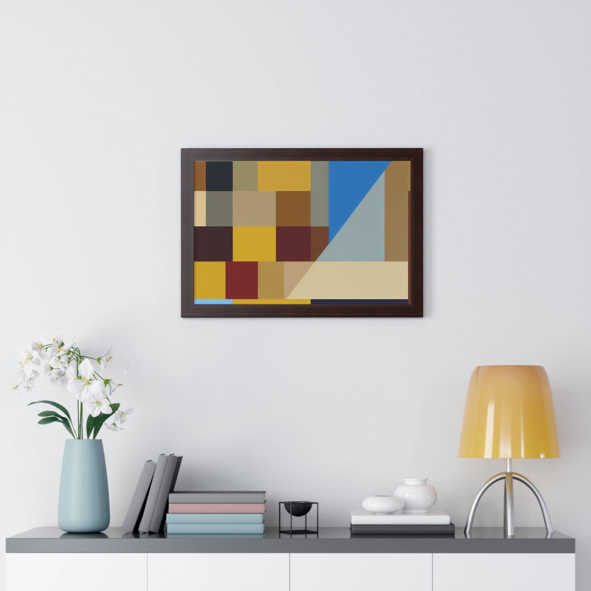 Colorful Geometric Symphony | Framed Print