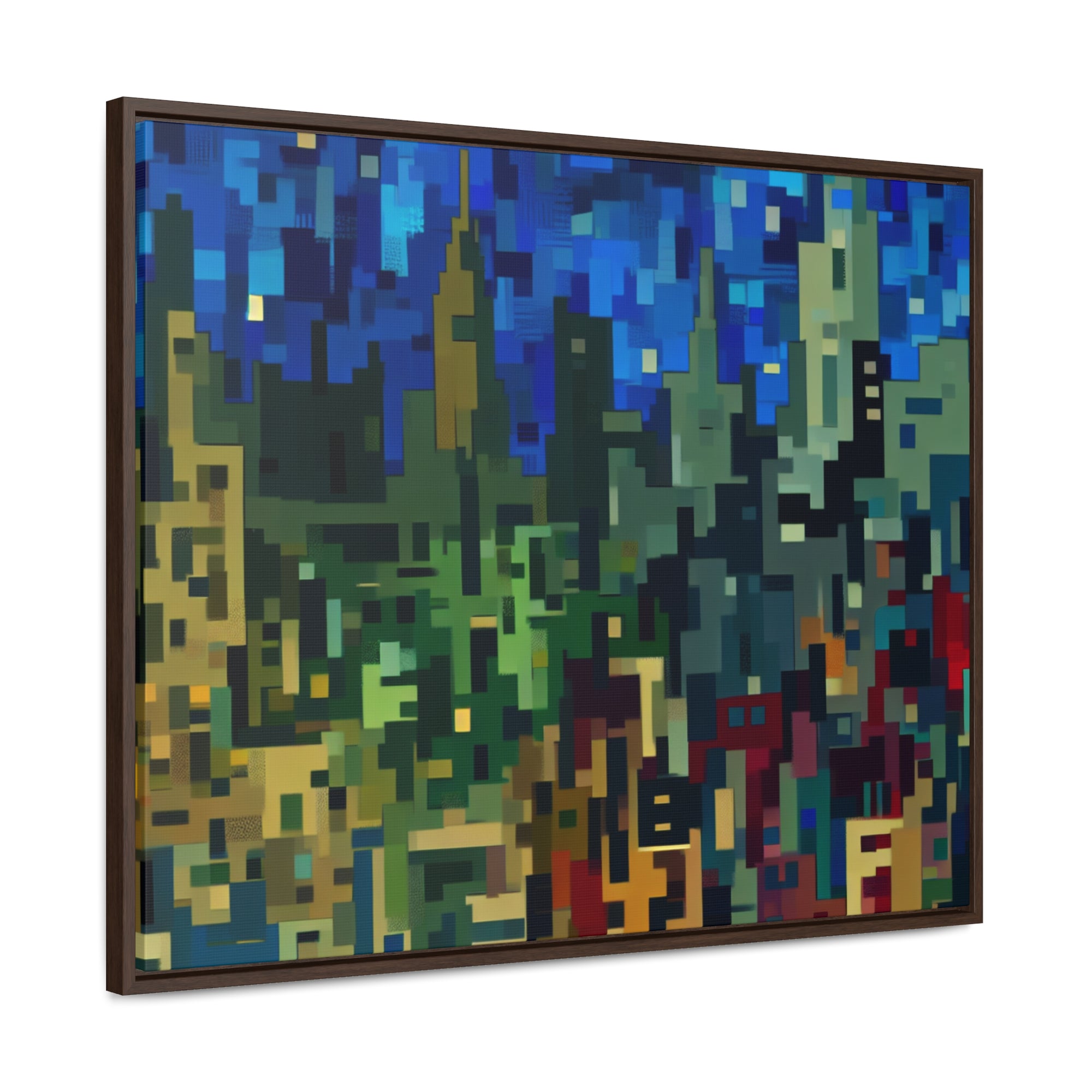 Metalline Urban Reverie | Framed Canvas