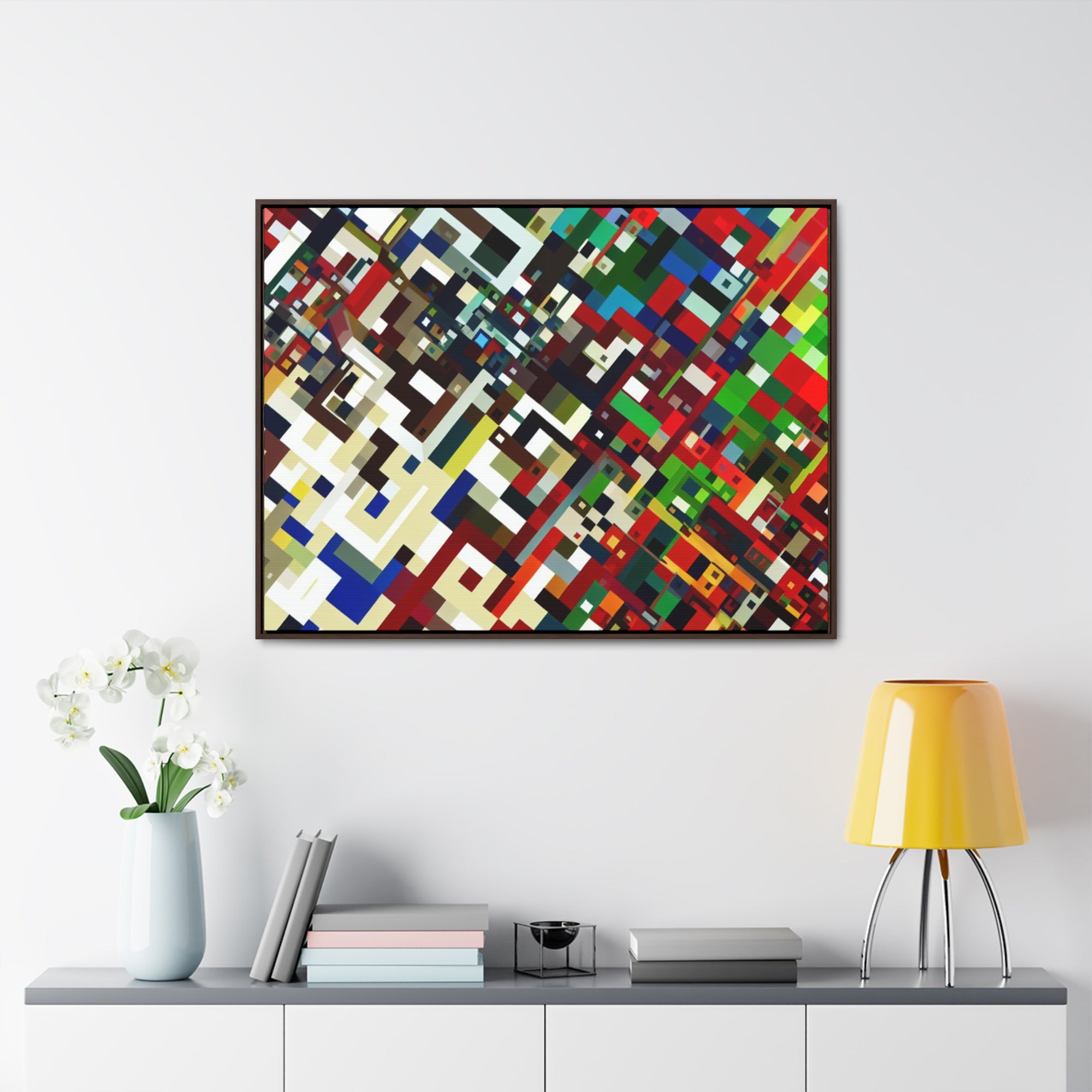 Urban Pulse and Resonance | Framed Canvas