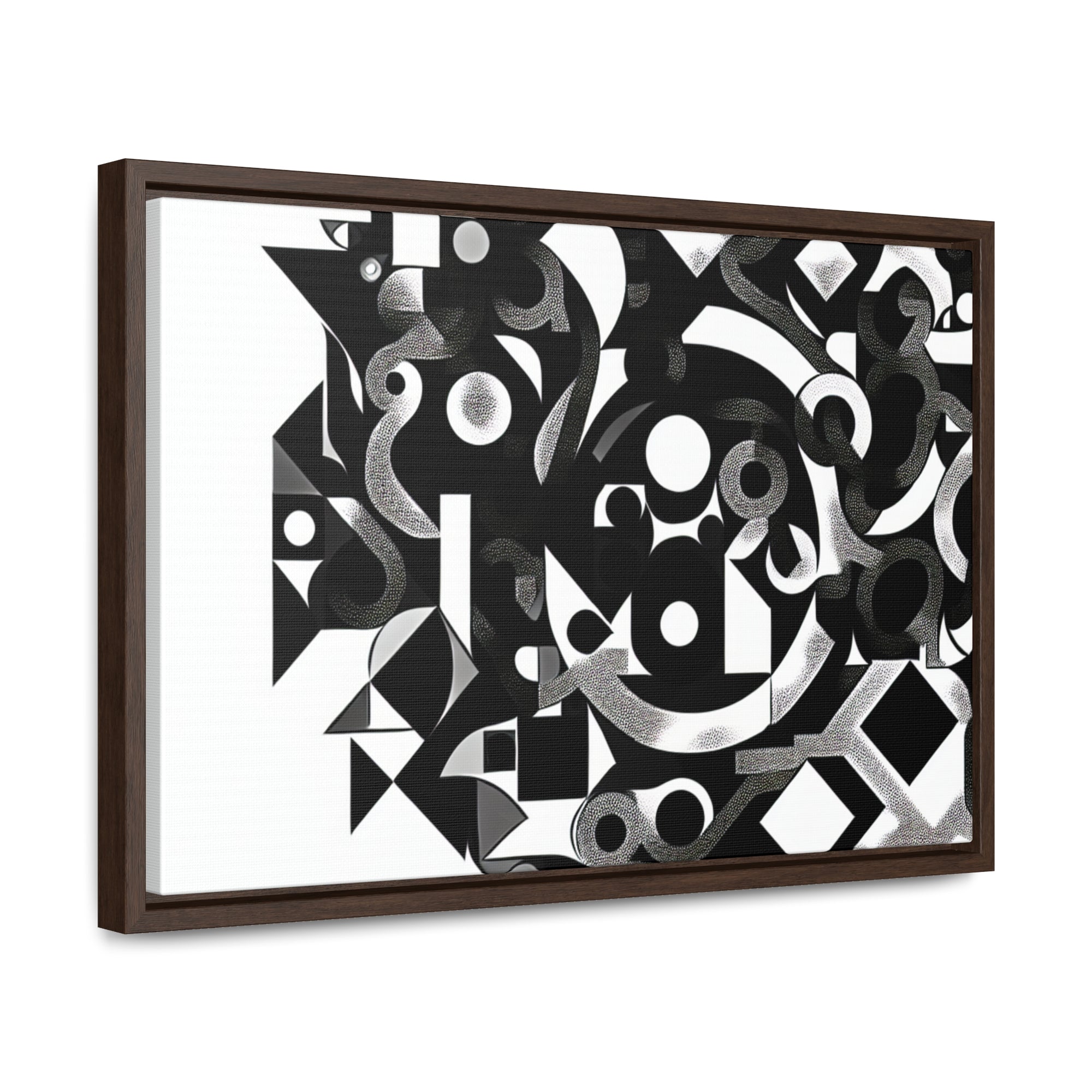 Eclipse of Contrast | Framed Canvas