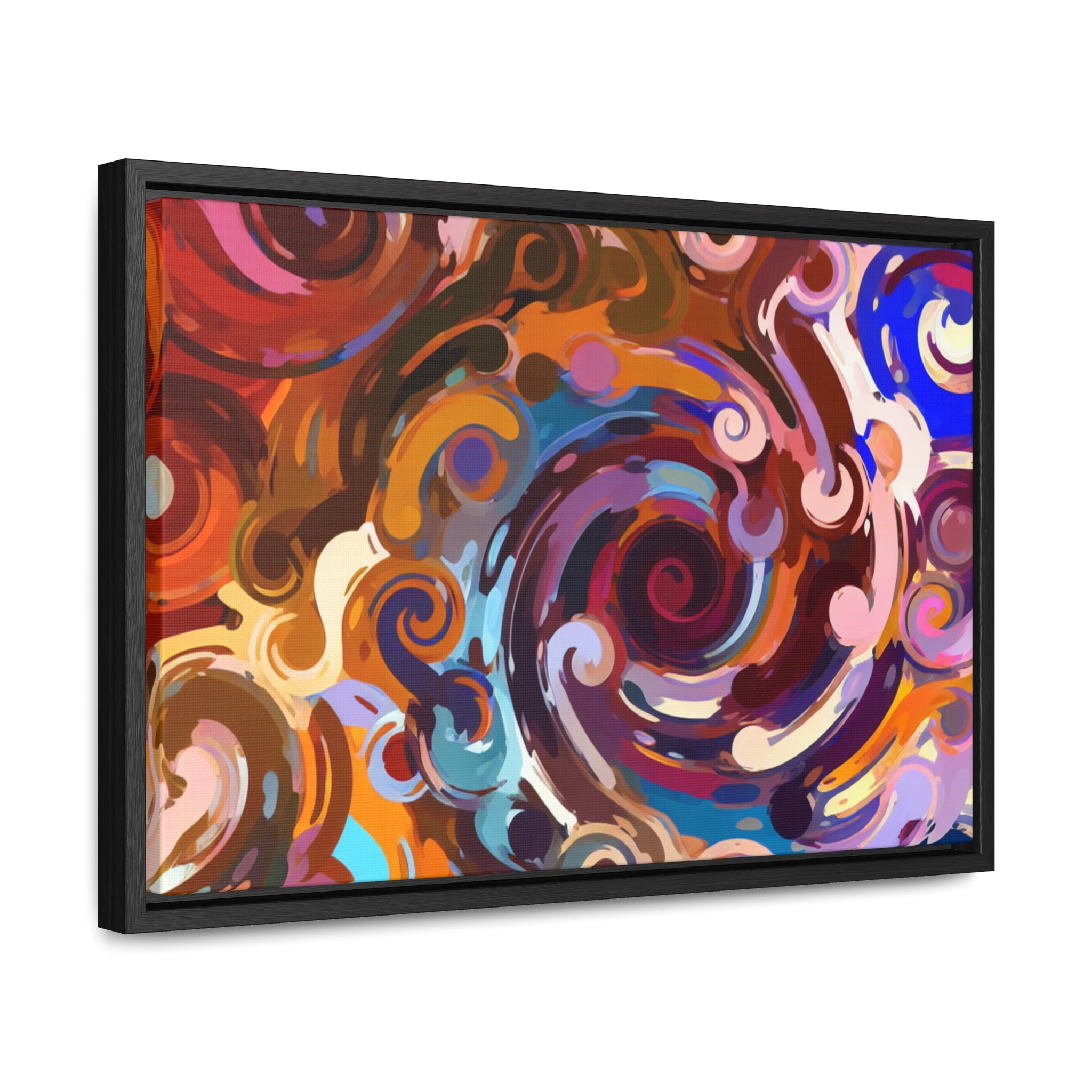 Elysian Whirls and Splashes | Framed Canvas