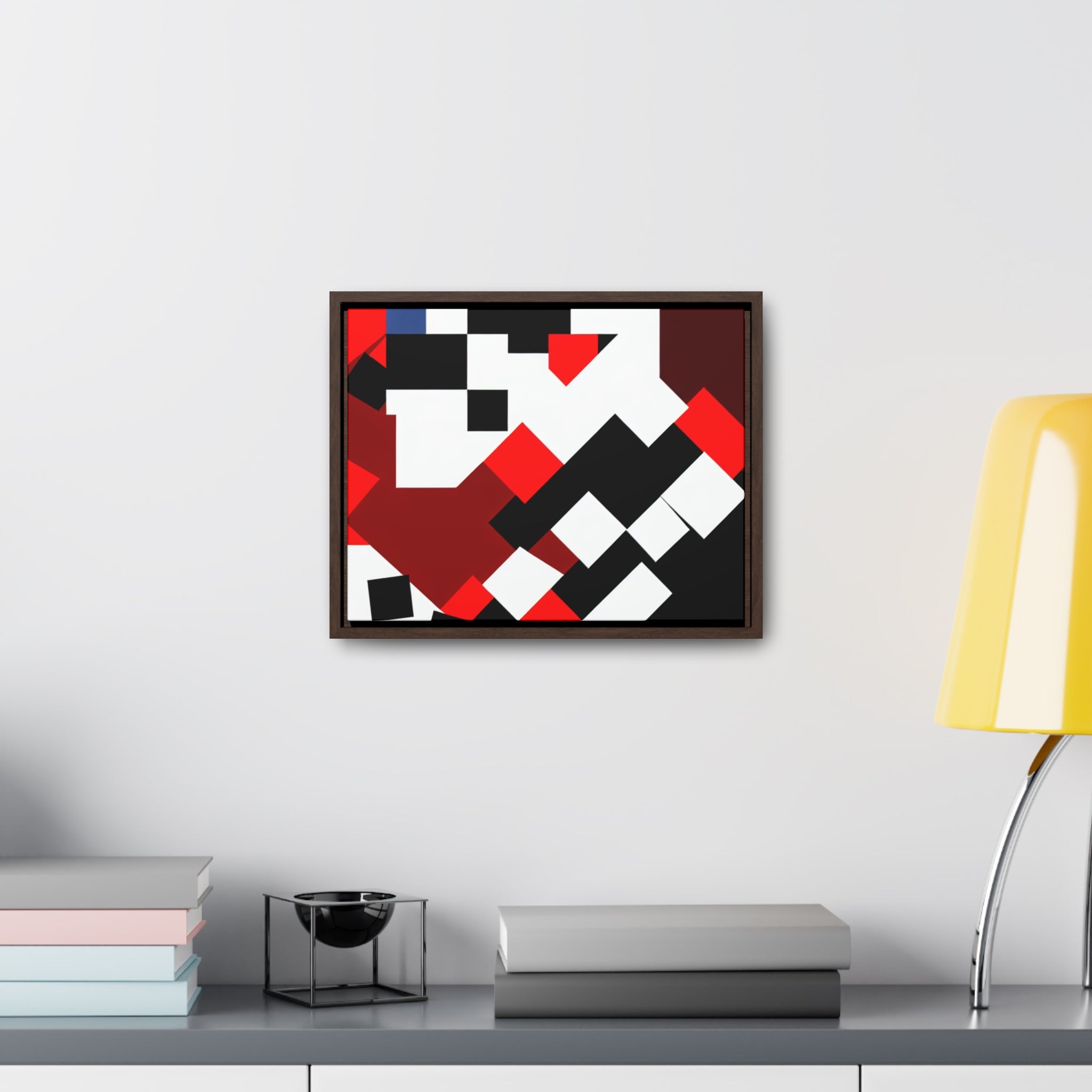 Eclipsed Geometry and Emotion | Framed Canvas