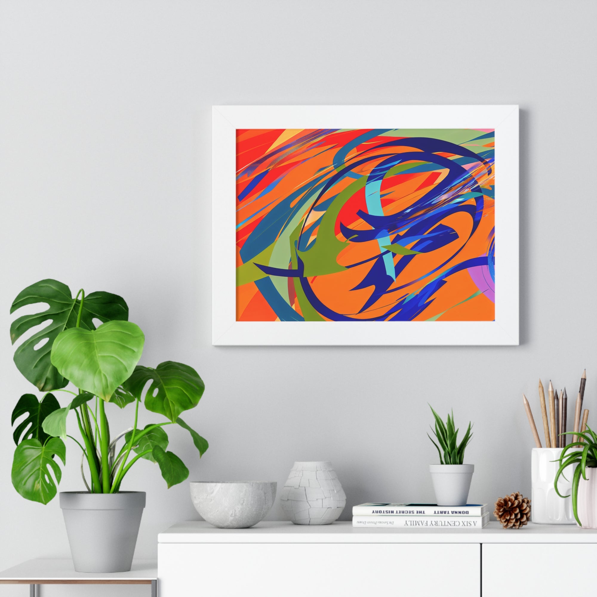 Chromatic Reverie and Motion | Framed Print