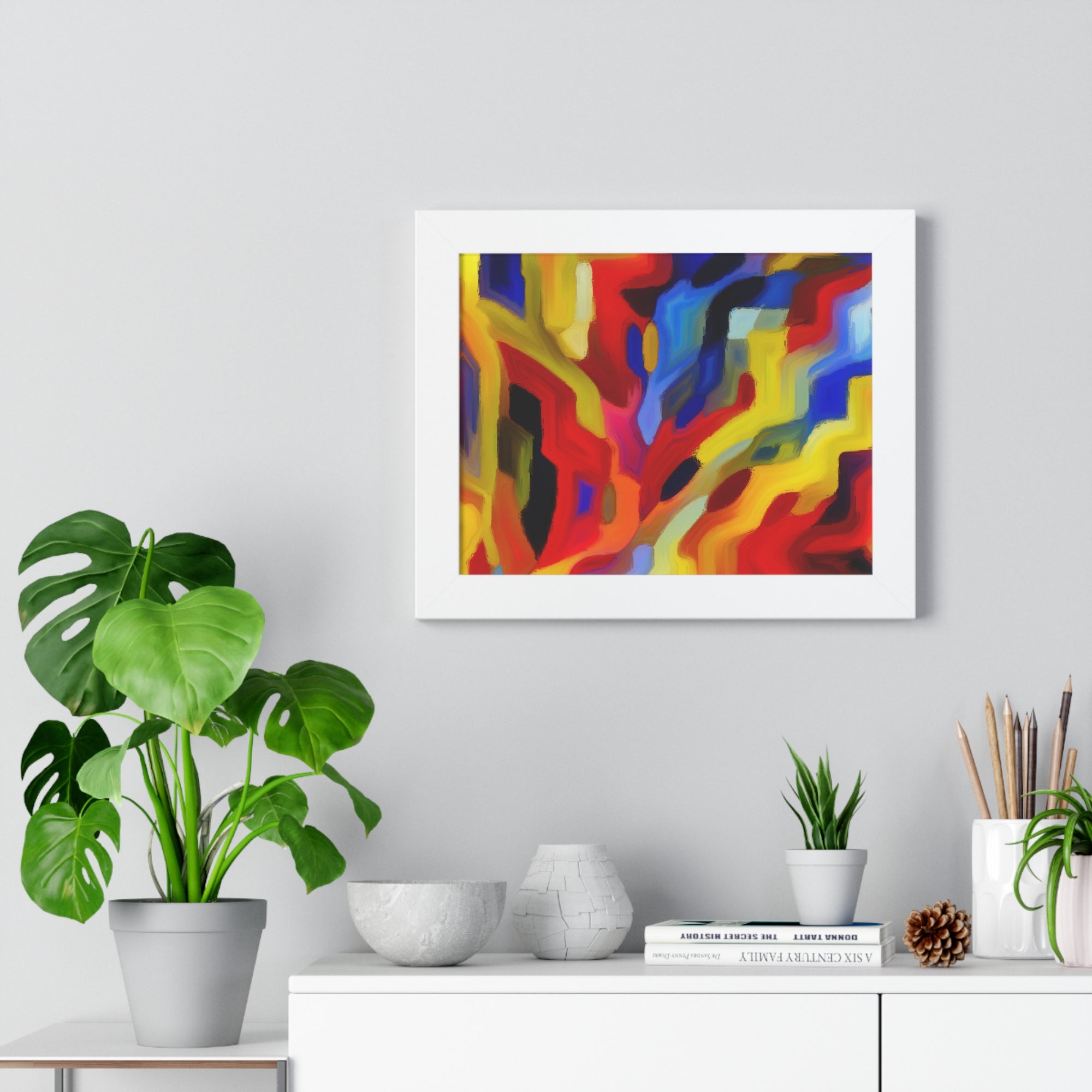 Chromatic Chaos Unveiled | Framed Print