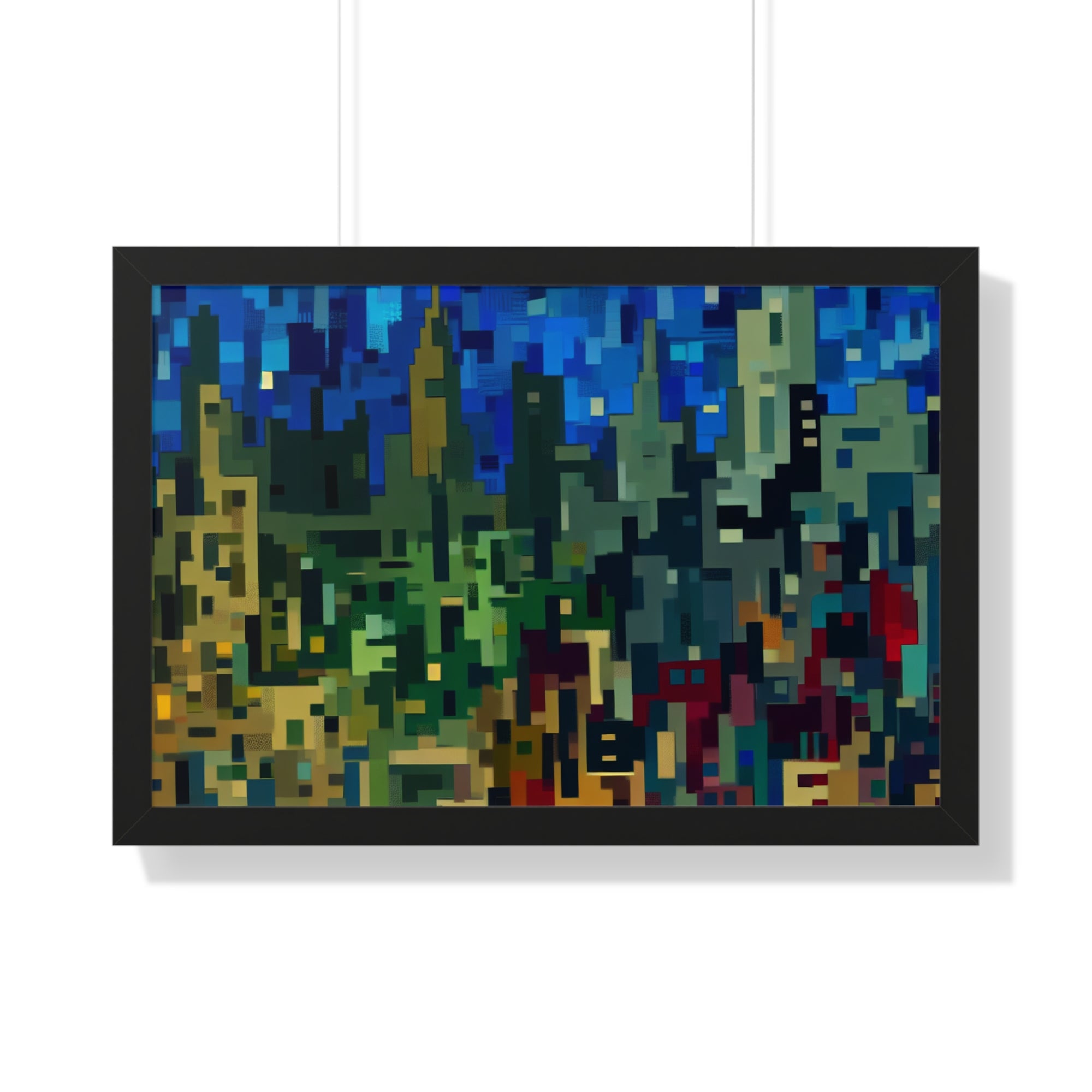 Metalline Urban Reverie | Framed Print