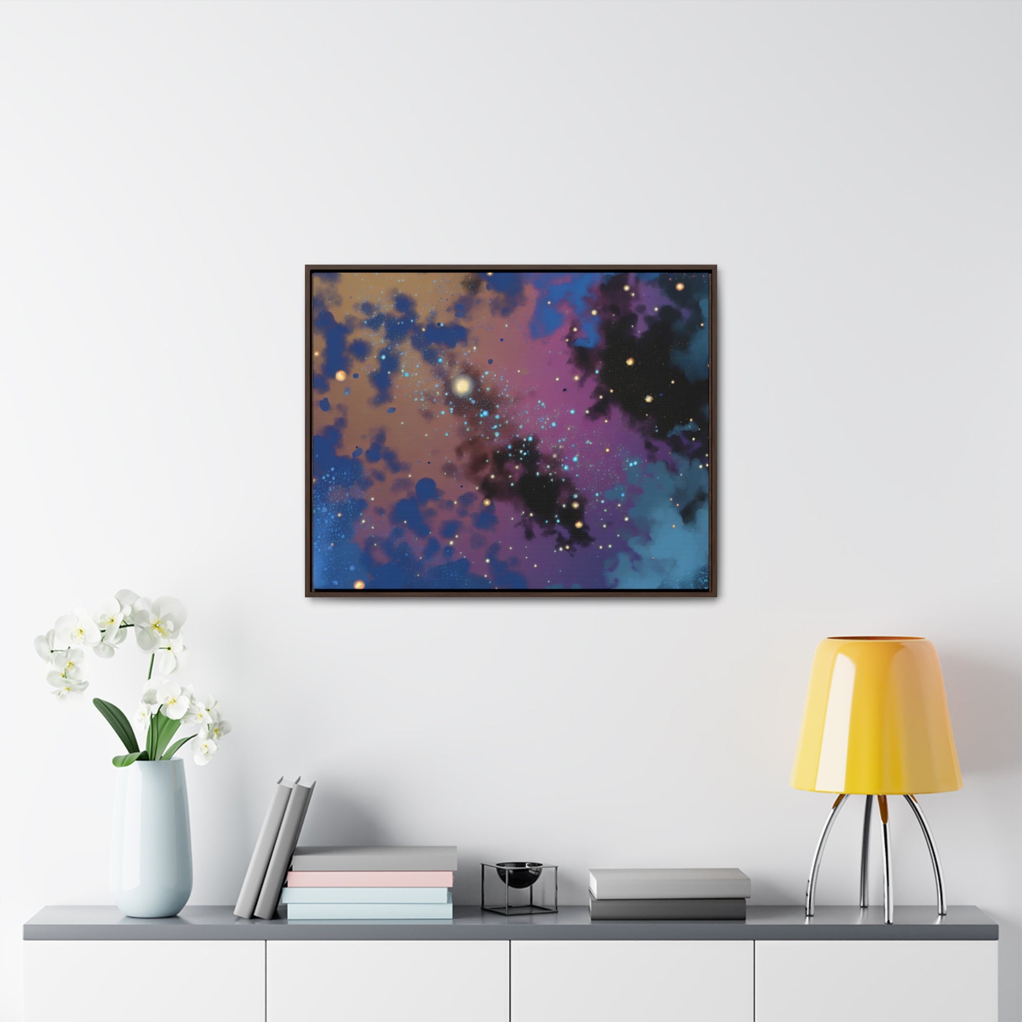 Galactic Whispers and Dreams | Framed Canvas