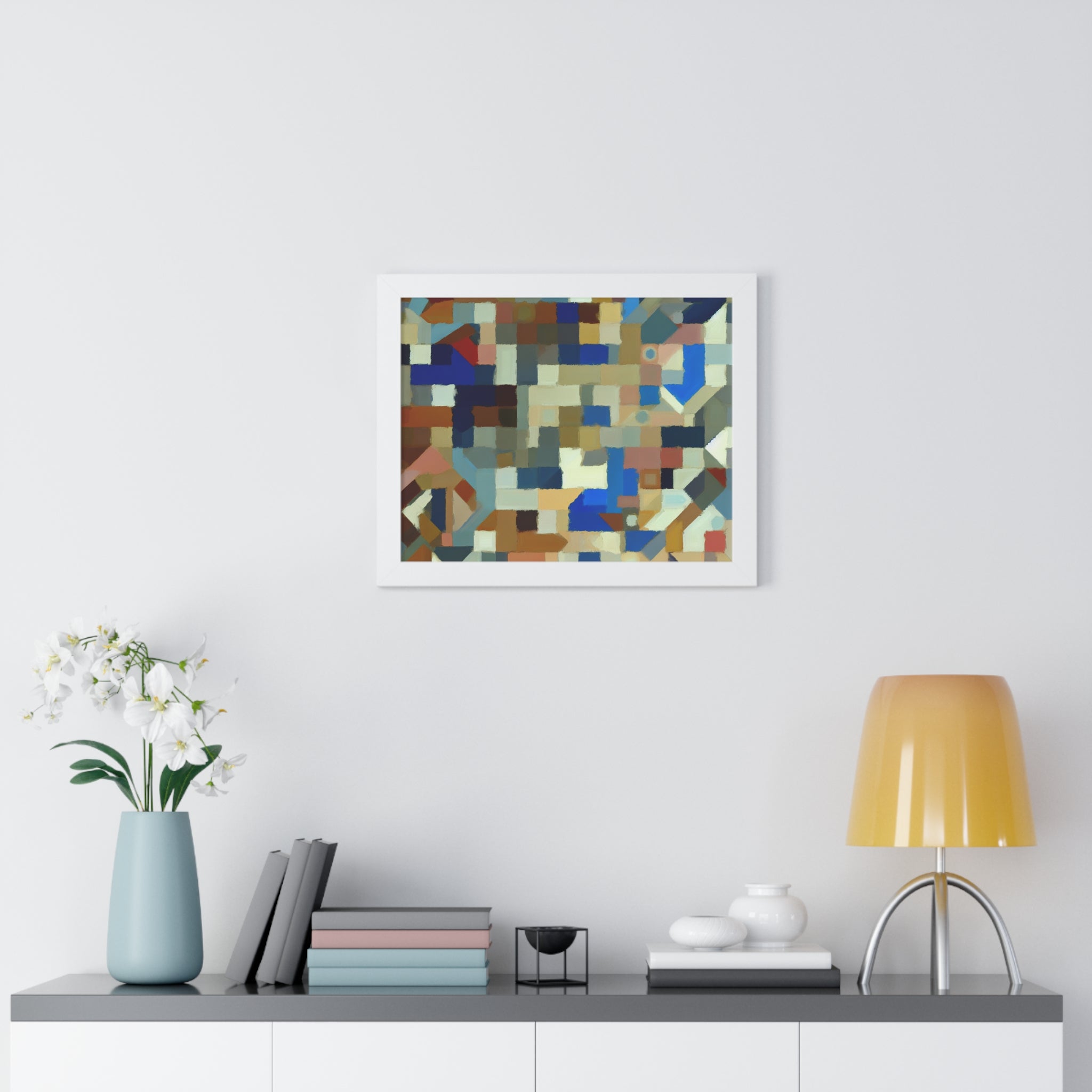 Fractured Symphony of Color | Framed Print