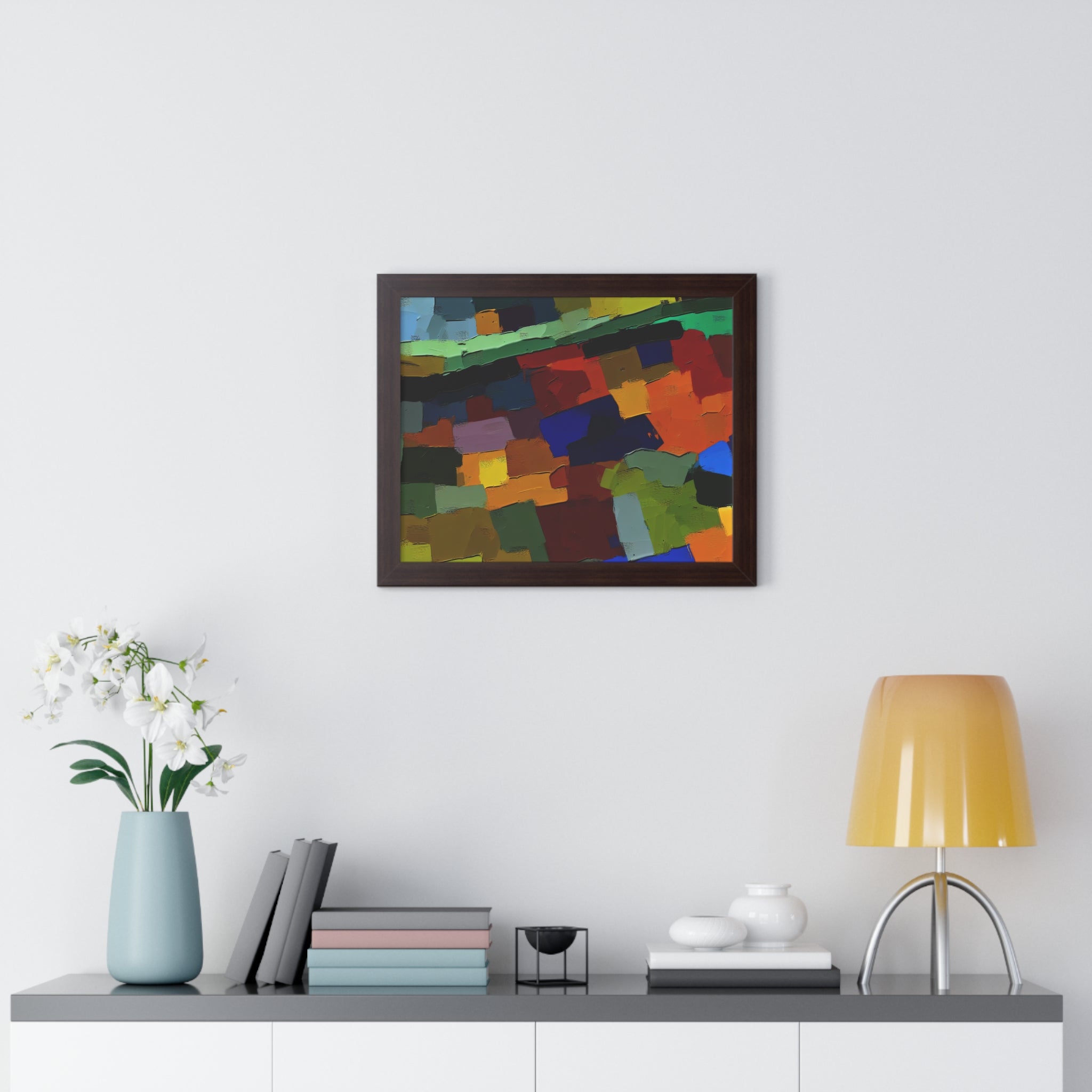 Chromatic Drift and Depth | Framed Print