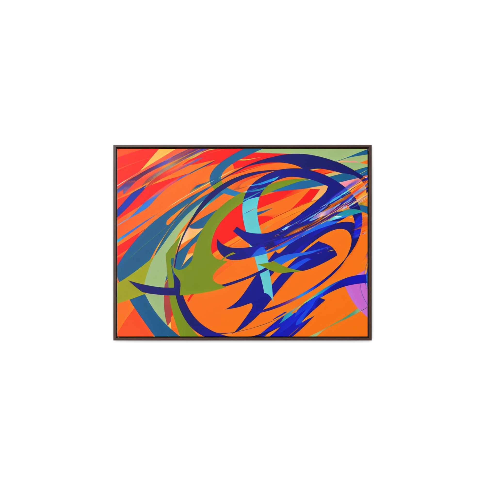 Chromatic Reverie and Motion | Framed Canvas