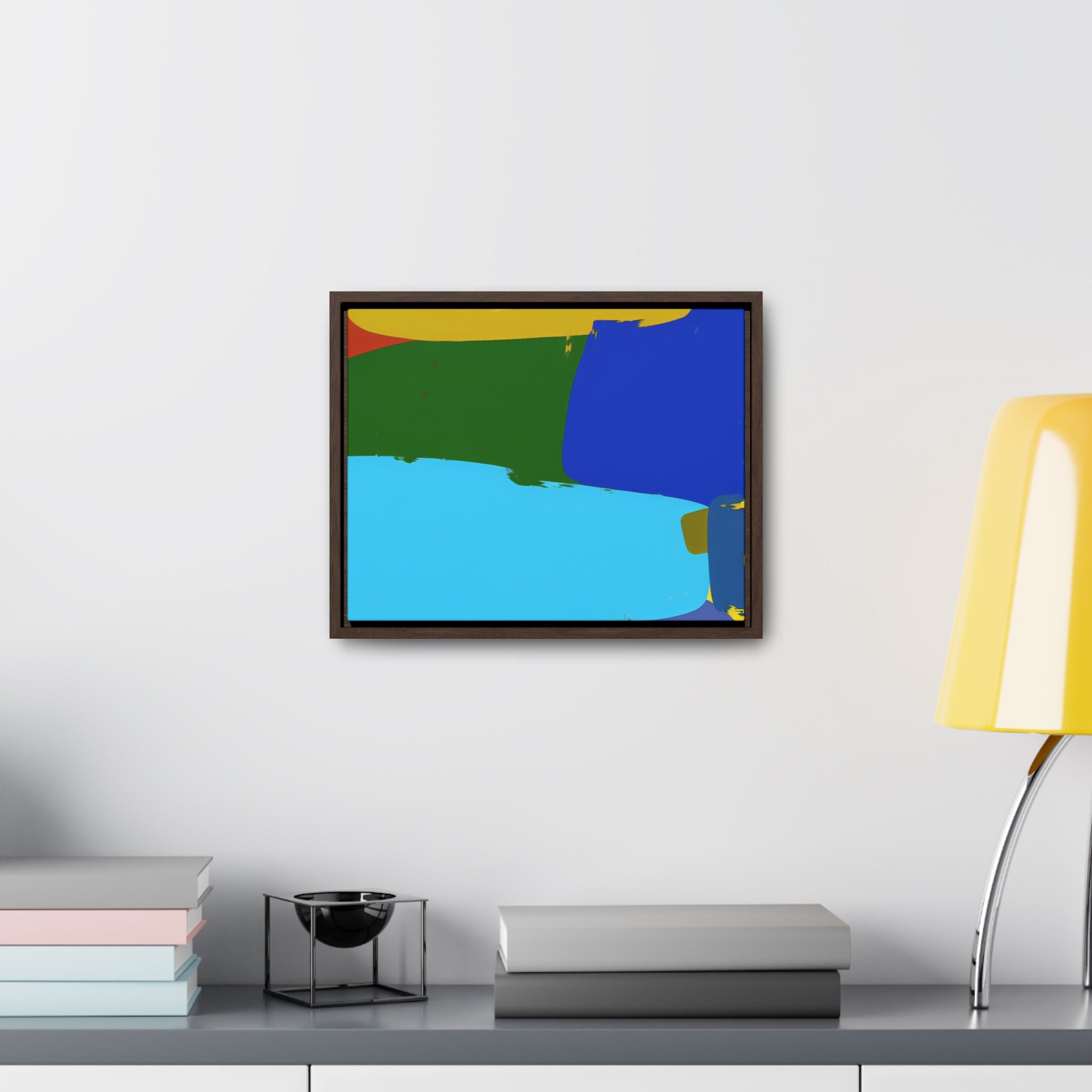 Vibrant Echoes of Energy | Framed Canvas