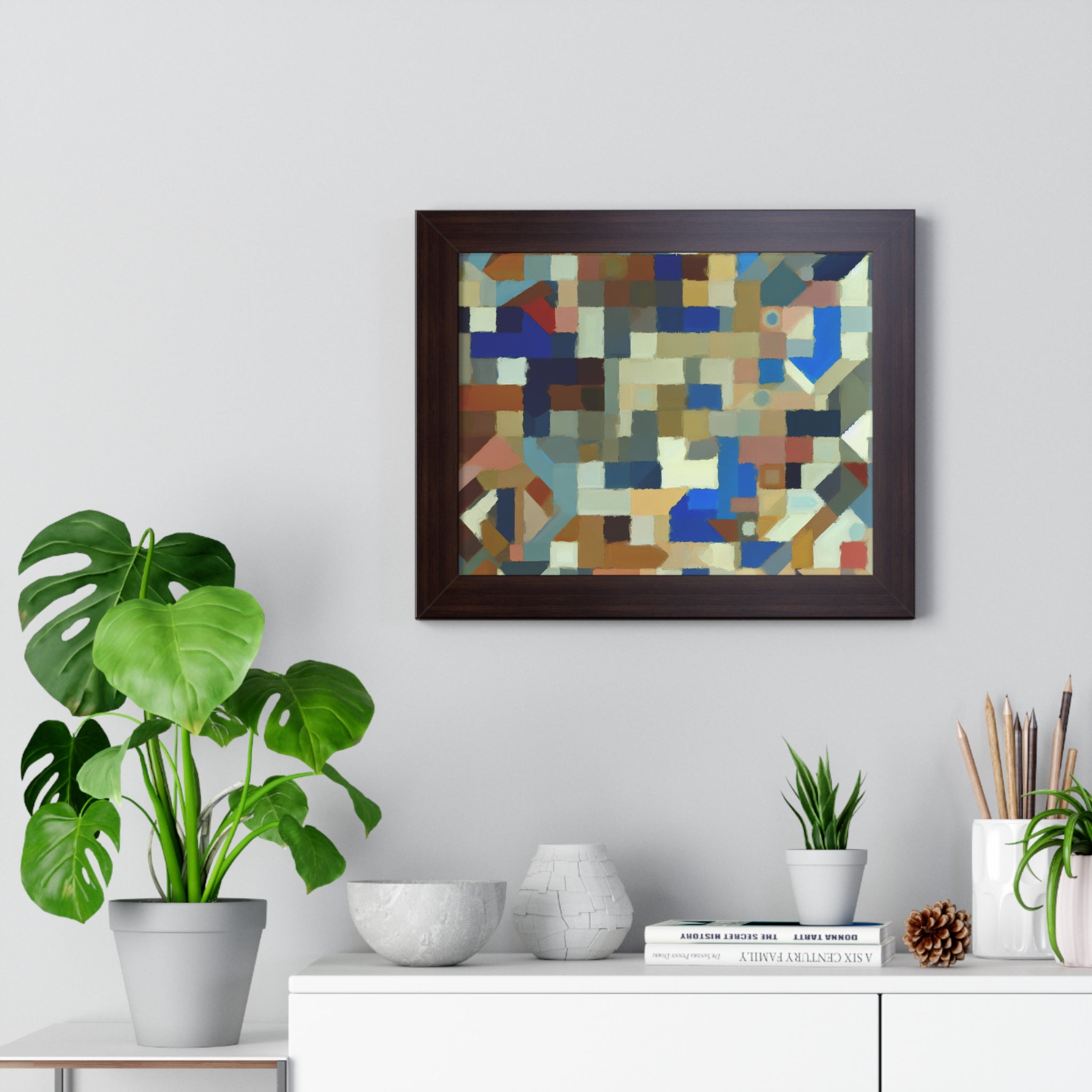 Fractured Symphony of Color | Framed Print