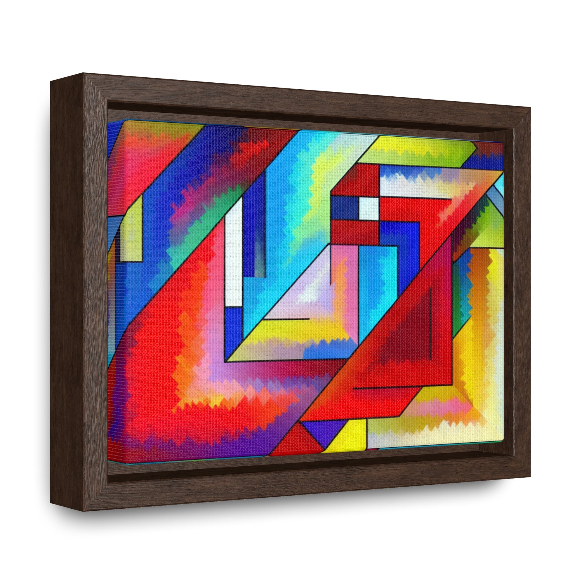 Energetic Harmony in Shapes | Framed Canvas