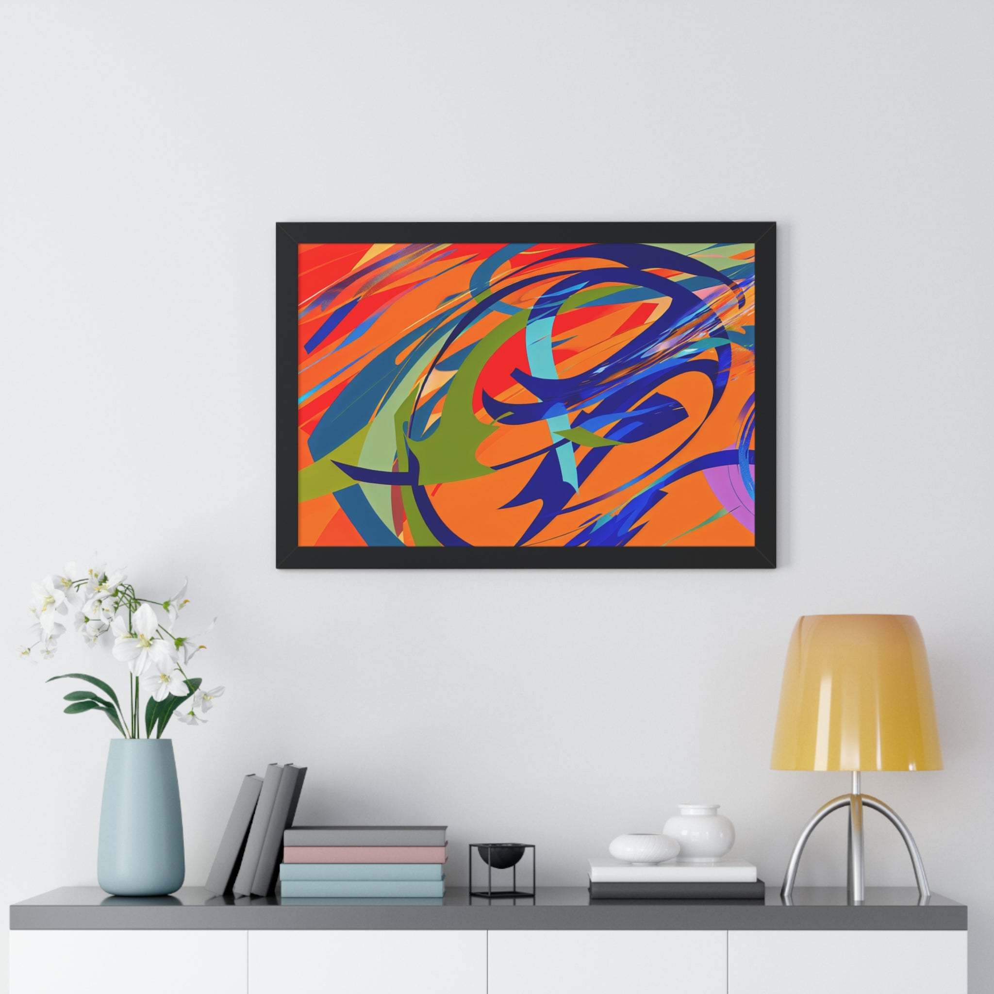 Chromatic Reverie and Motion | Framed Print