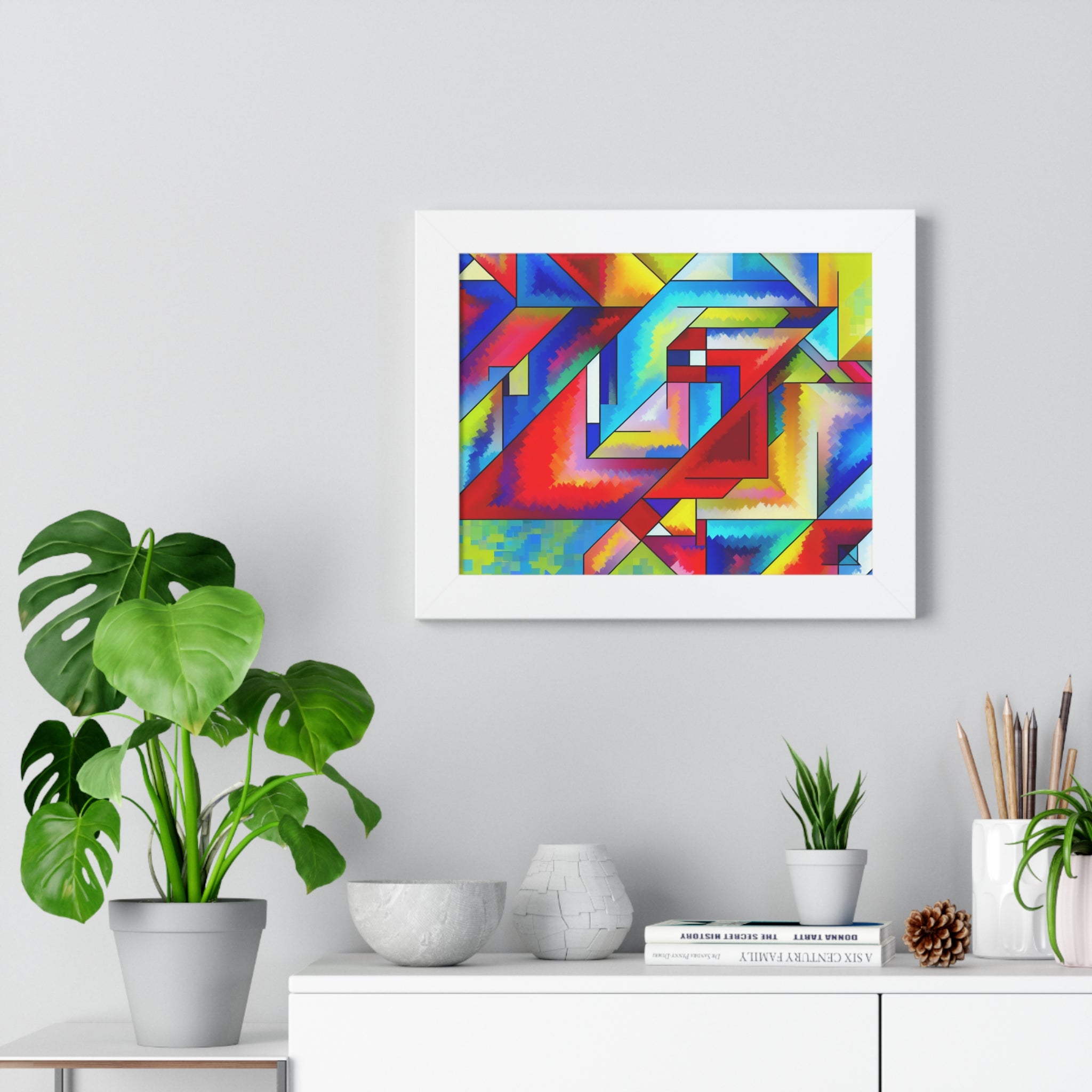 Energetic Harmony in Shapes | Framed Print