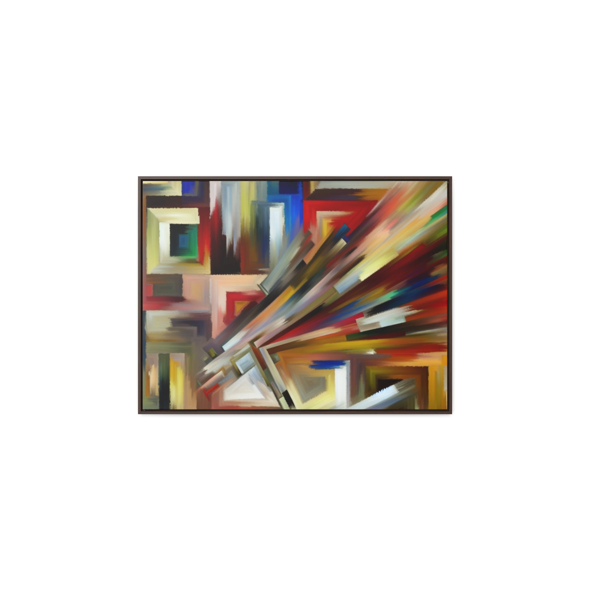 Urban Velocity and Chaos | Framed Canvas