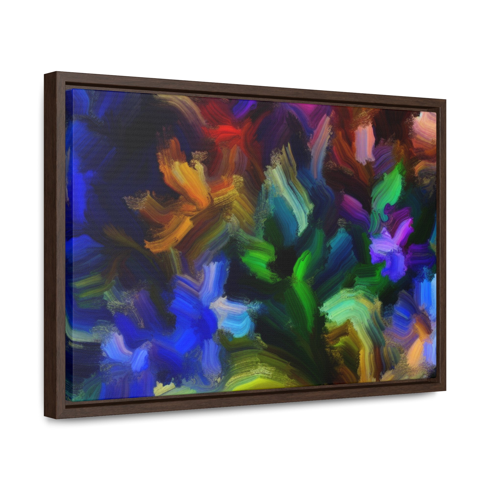 Vibrant Whispers of Flora | Framed Canvas