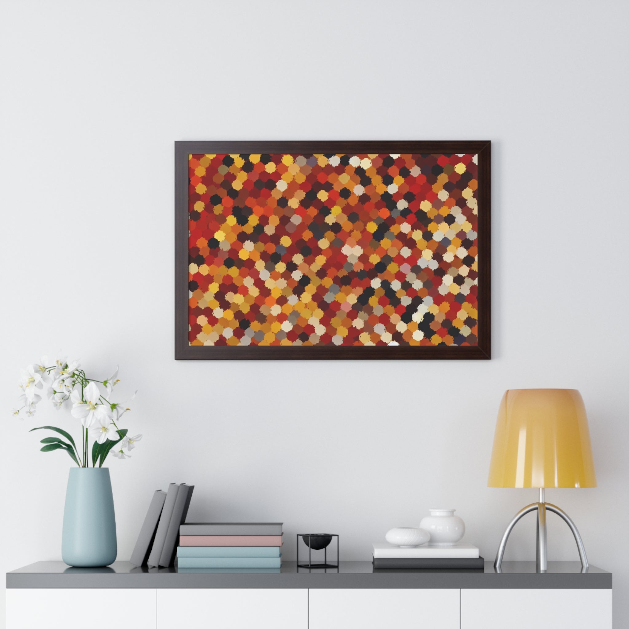 Radiant Dance of Circles | Framed Print