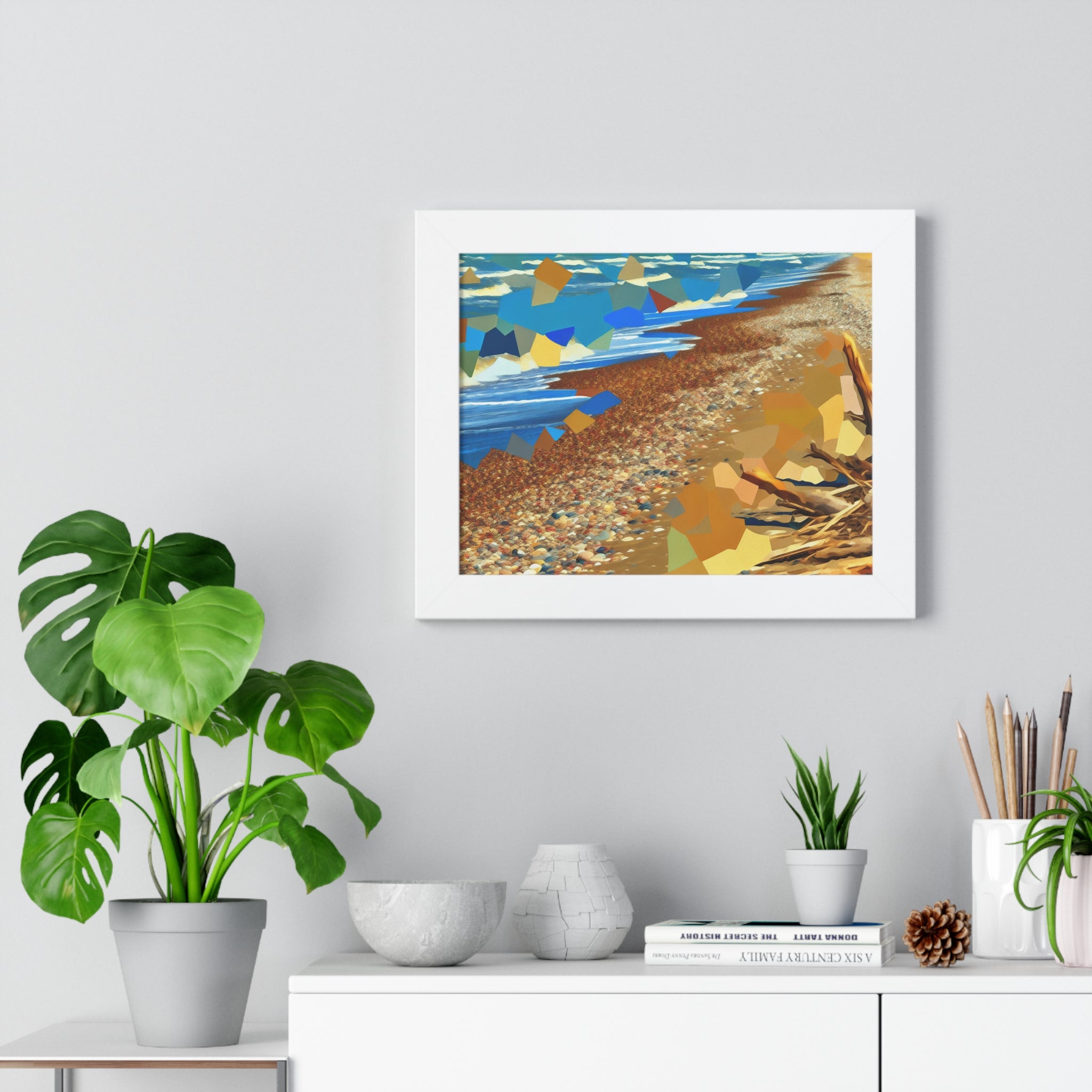 Tidal Whispers and Sunlight | Framed Print