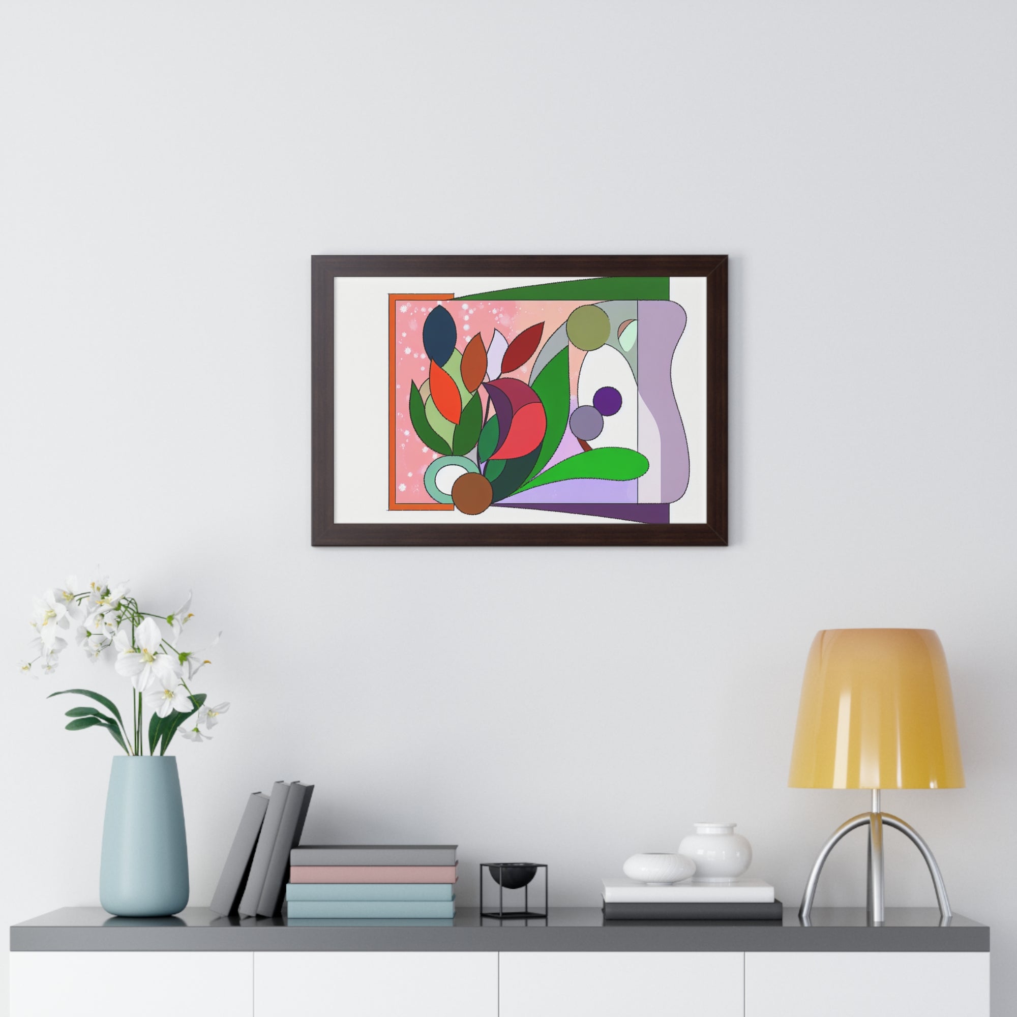 Verdant Whispers and Blooms | Framed Print