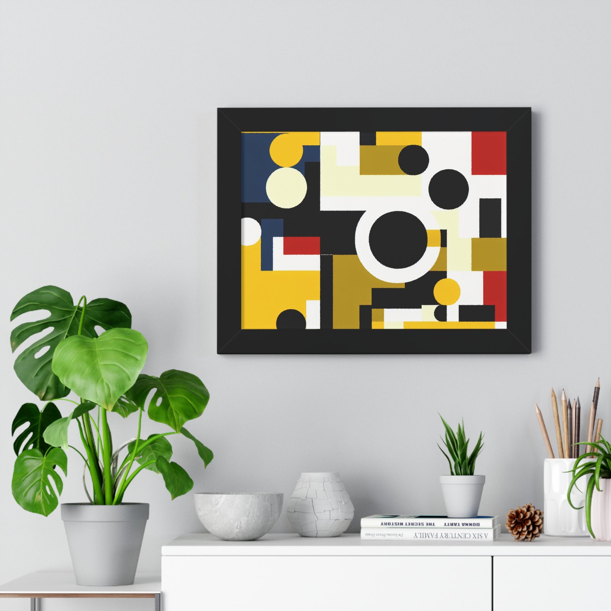 Energized Geometric Harmony | Framed Print