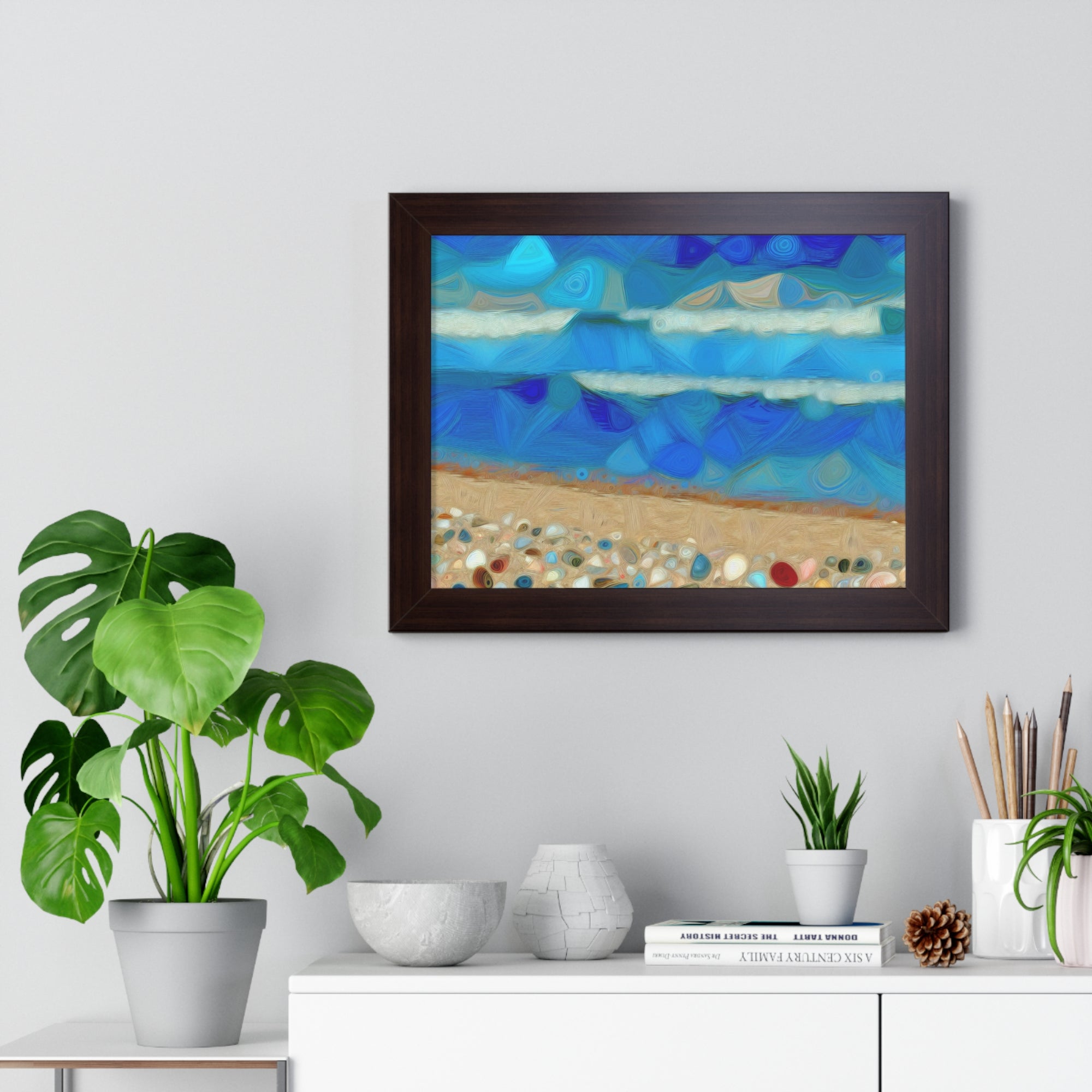 Whispers of Tidal Serenity | Framed Print