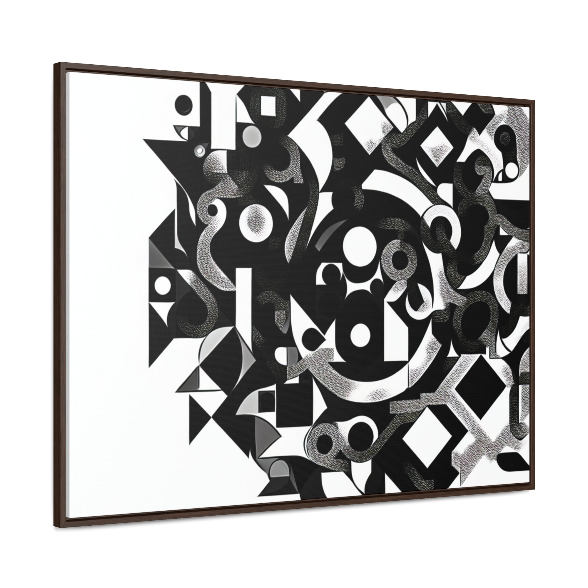 Eclipse of Contrast | Framed Canvas