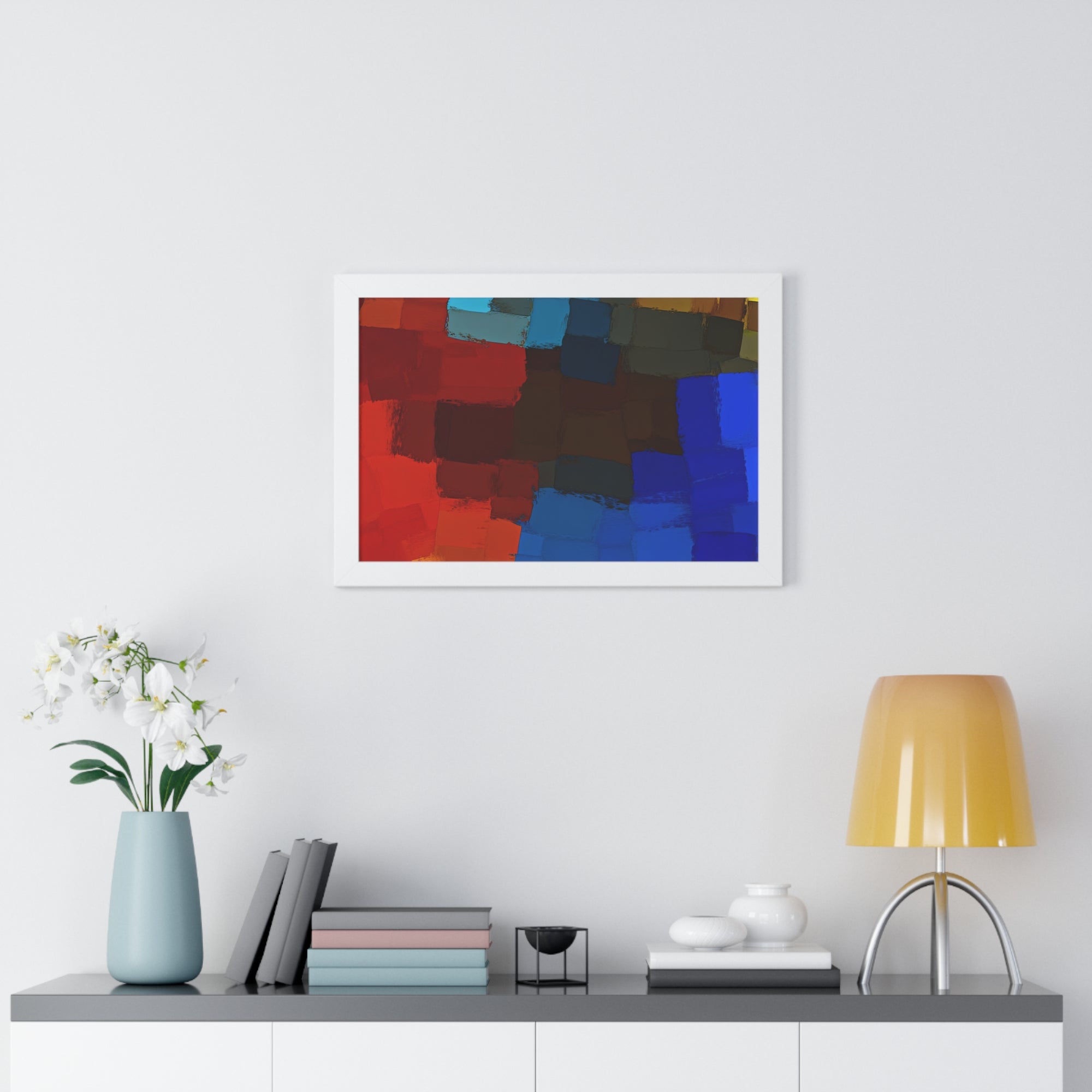 Chromatic Interplay and Duet | Framed Print