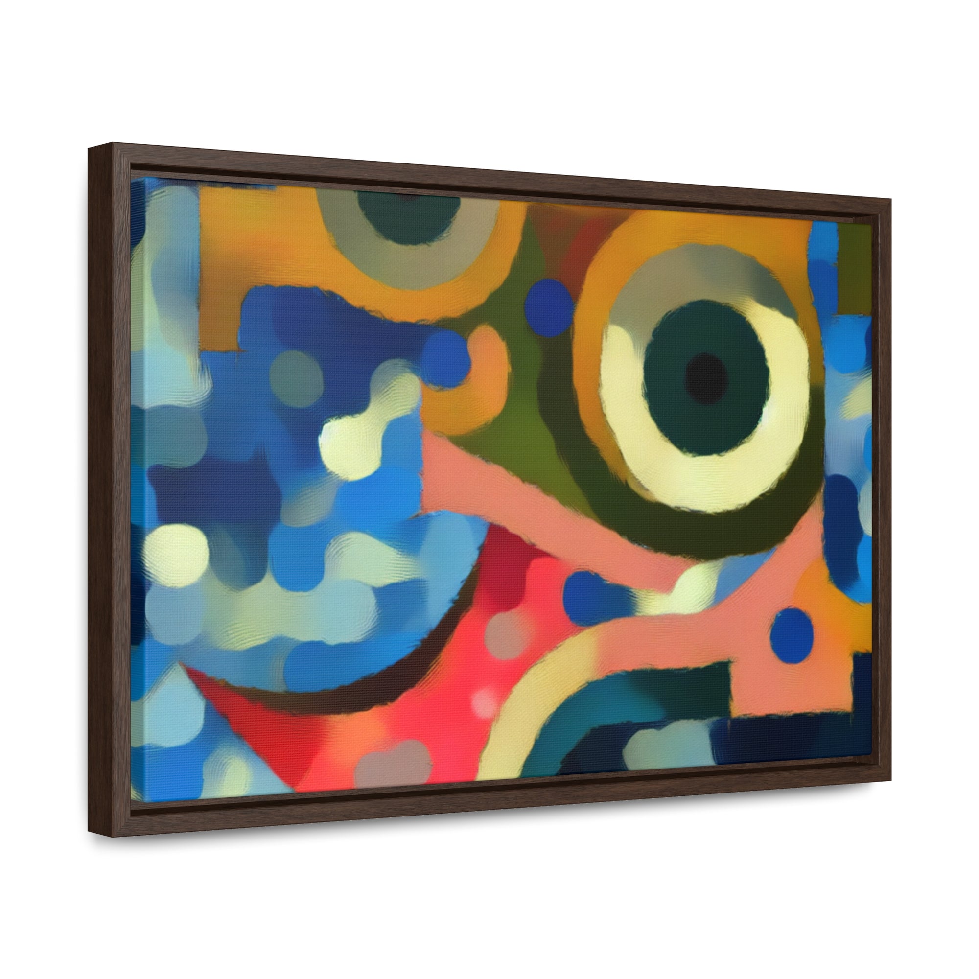 Oceanic Whispers and Kaleidoscope Dreams | Framed Canvas