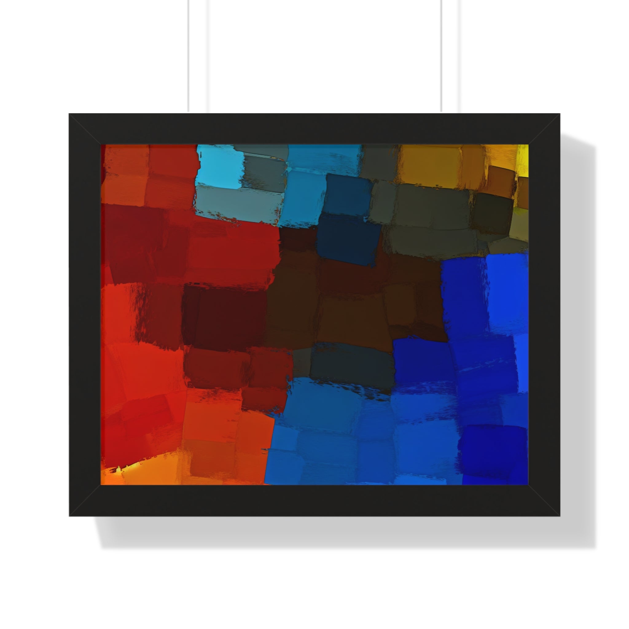 Chromatic Interplay and Duet | Framed Print