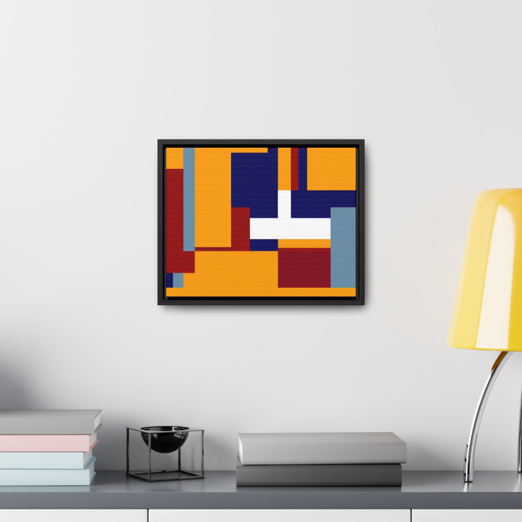 Harmony in Geometry | Framed Canvas