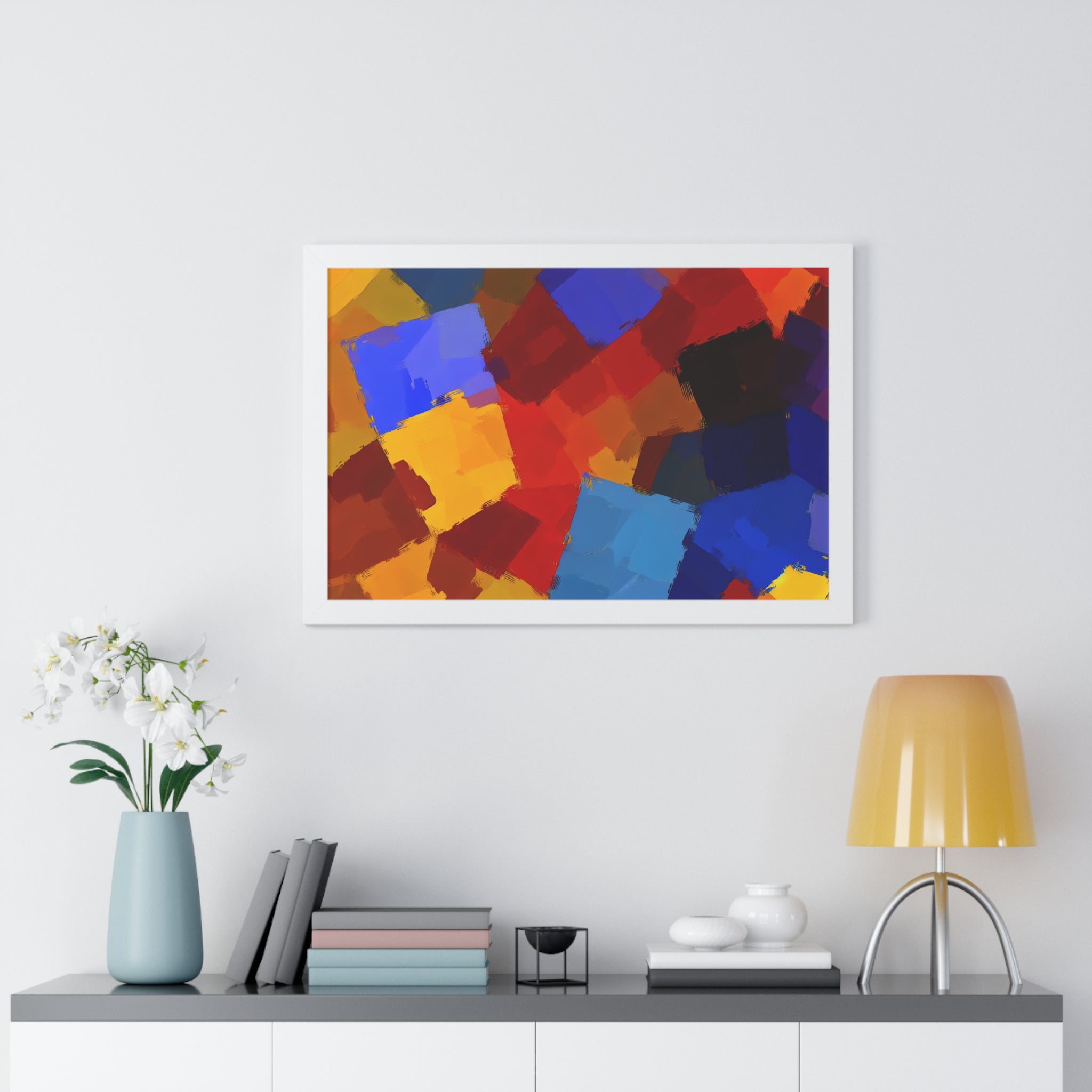 Prismatic Whirl and Flow | Framed Print