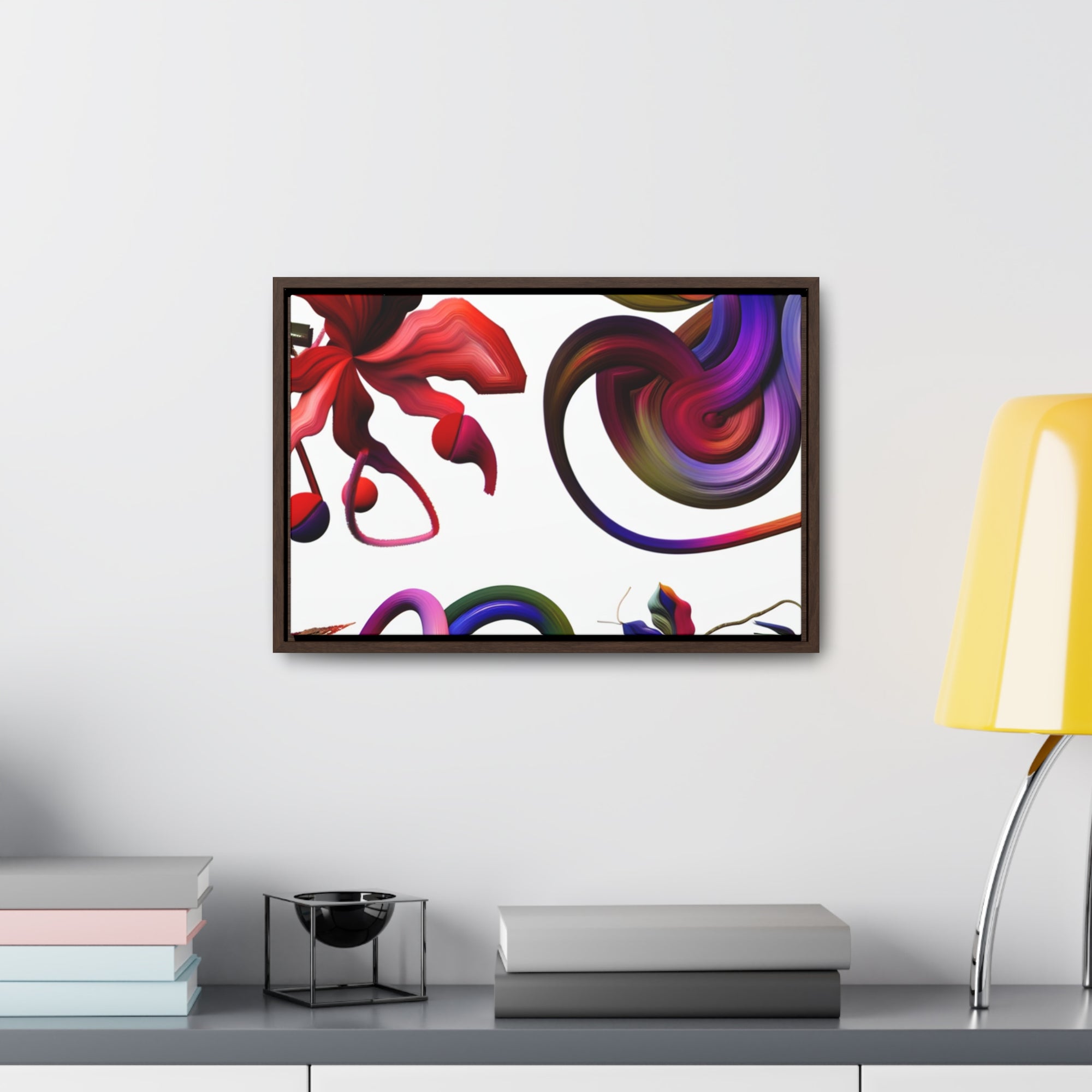 Botanical Whirl and Bloom | Framed Canvas