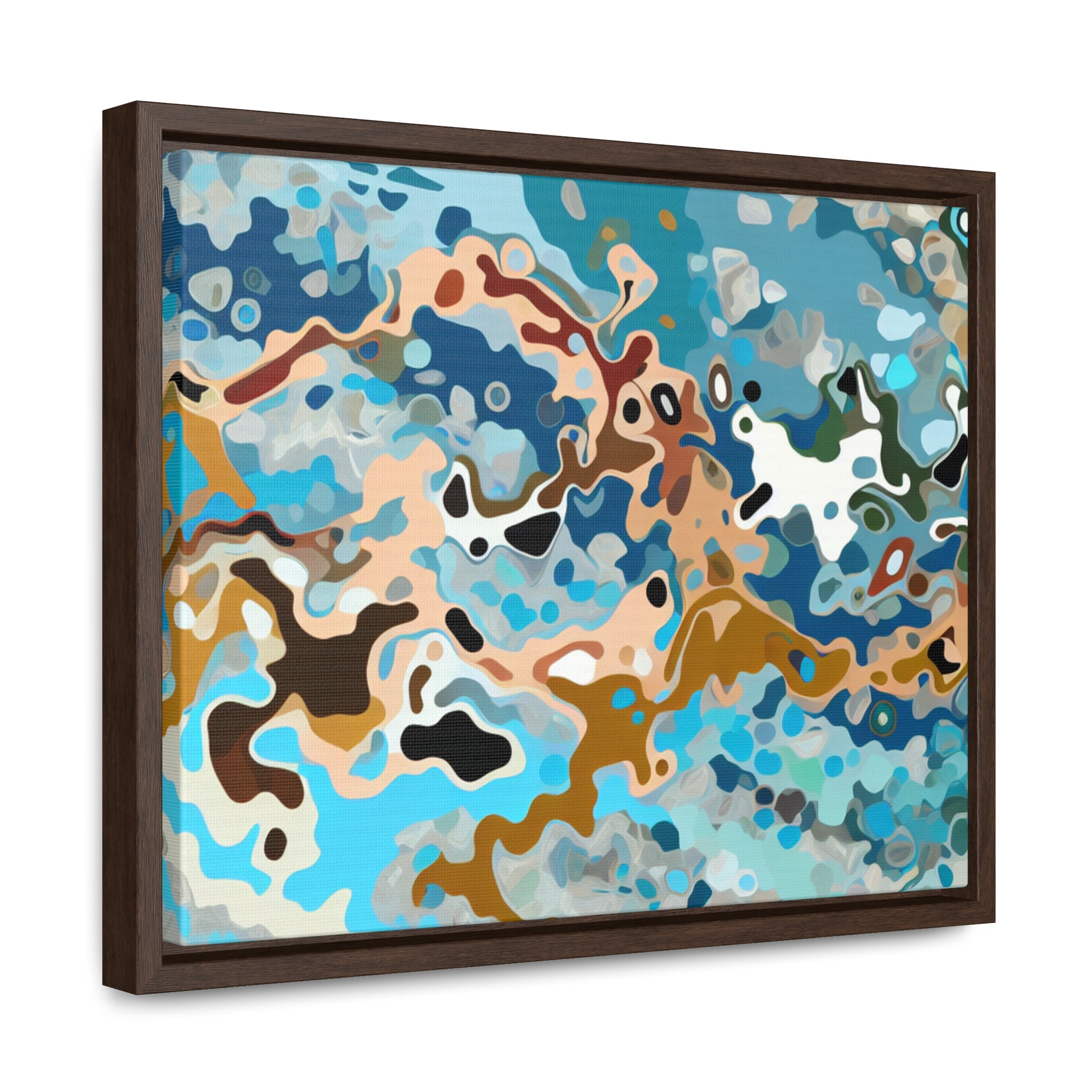 Tidal Whispers and Sands | Framed Canvas