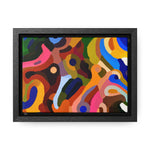 Primal Whispers of Motion | Framed Canvas