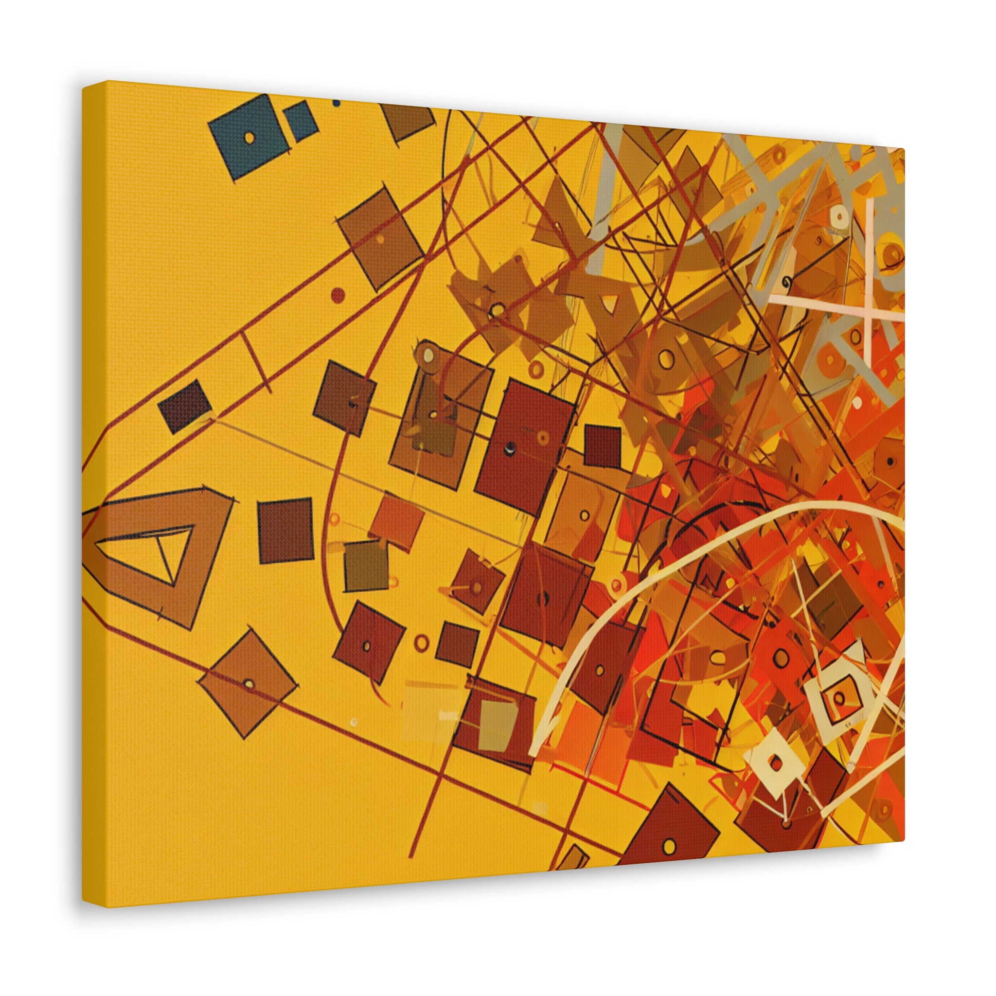 Vibrant Geometry Dance | Canvas