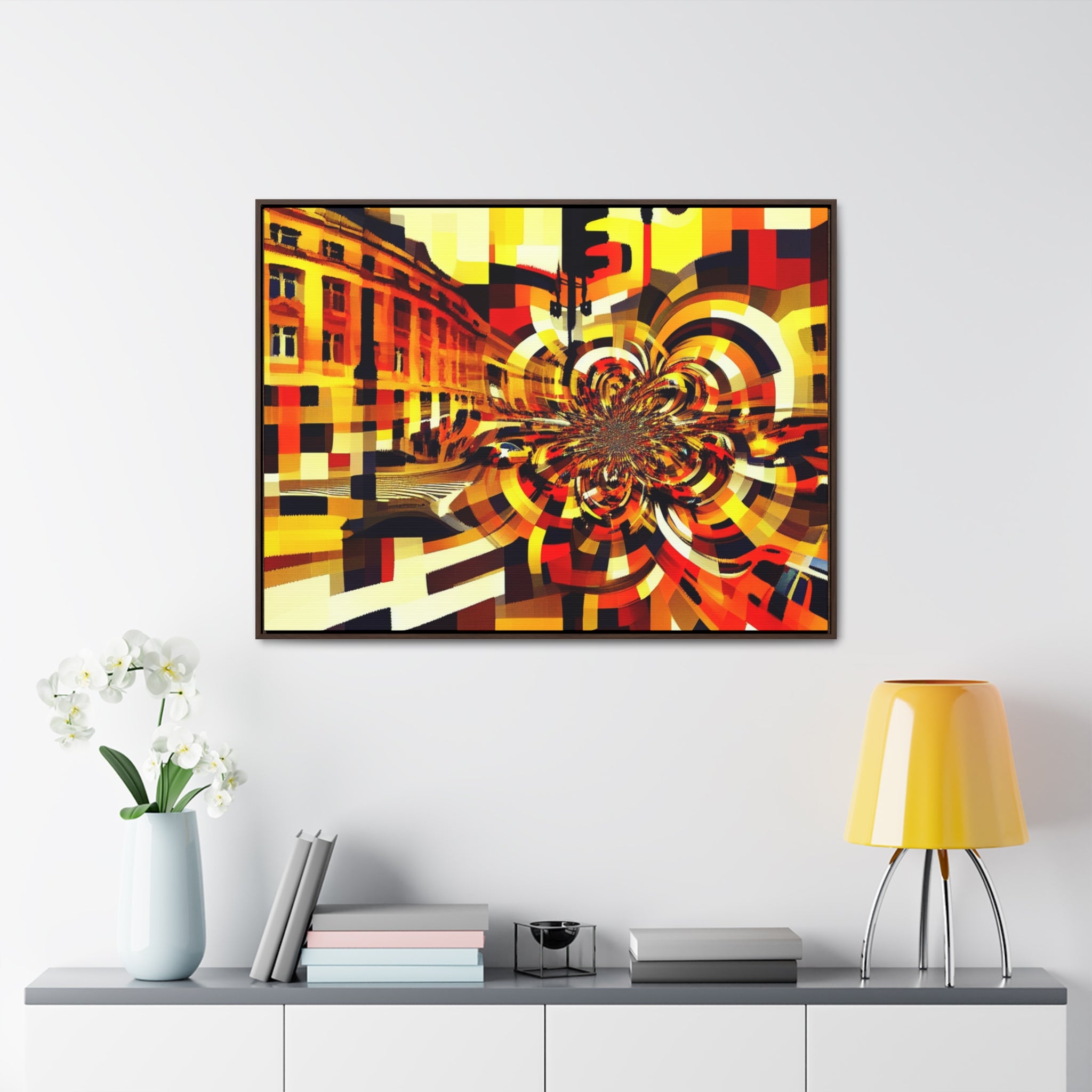 Urban Rhythm and Pulse | Framed Canvas