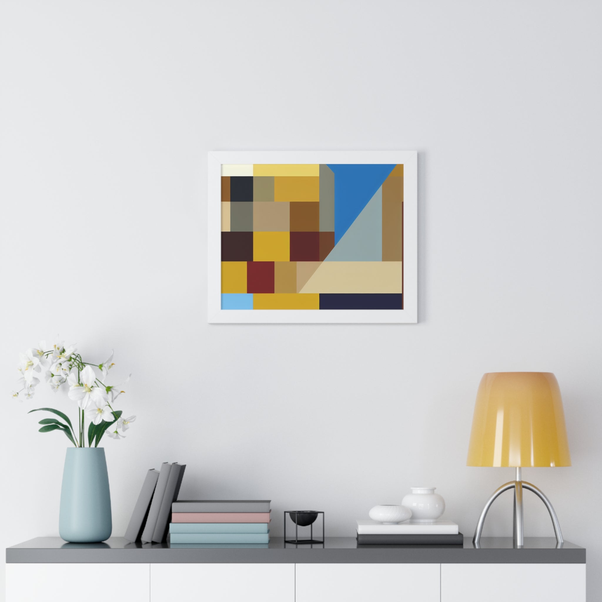 Colorful Geometric Symphony | Framed Print