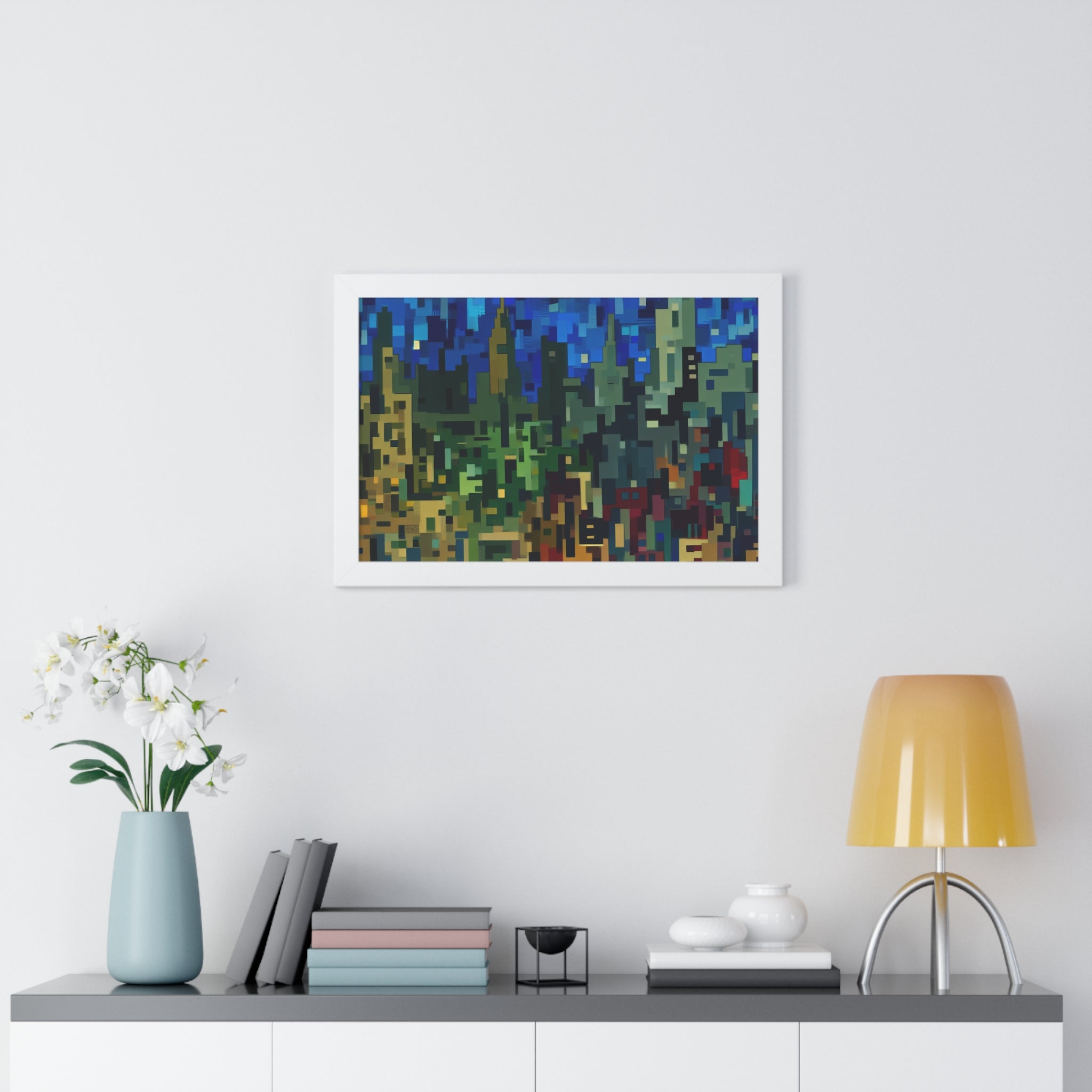 Metalline Urban Reverie | Framed Print