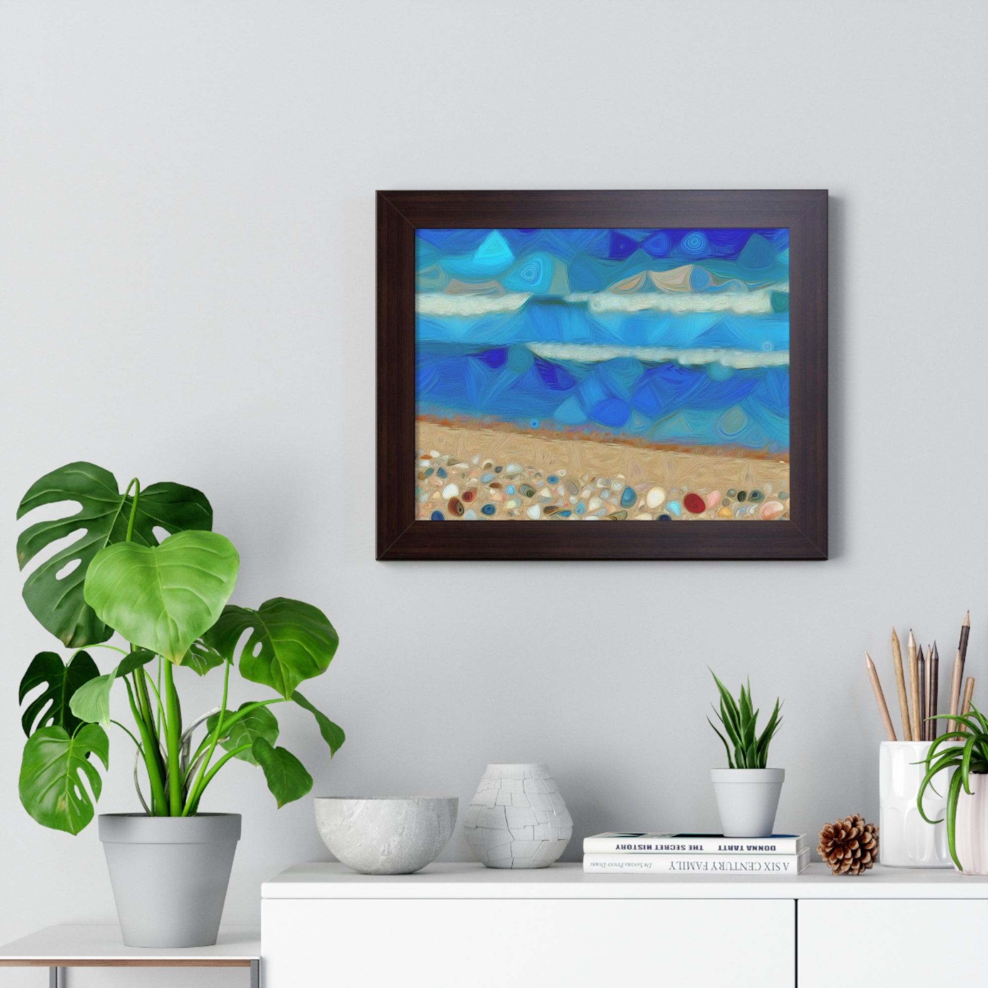 Whispers of Tidal Serenity | Framed Print