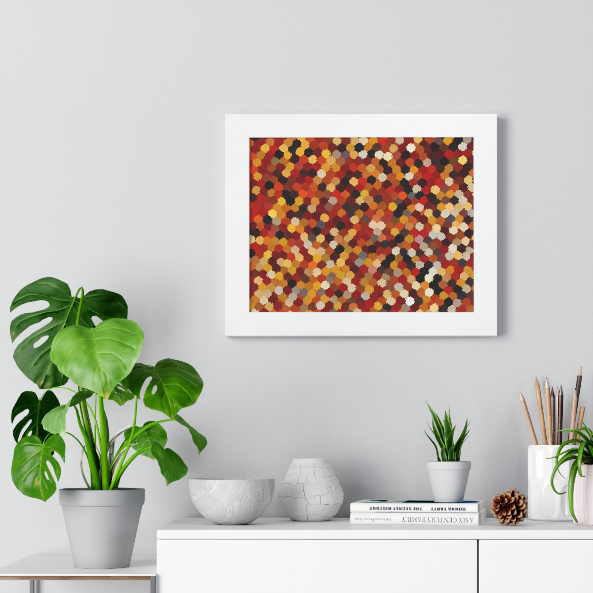 Radiant Dance of Circles | Framed Print