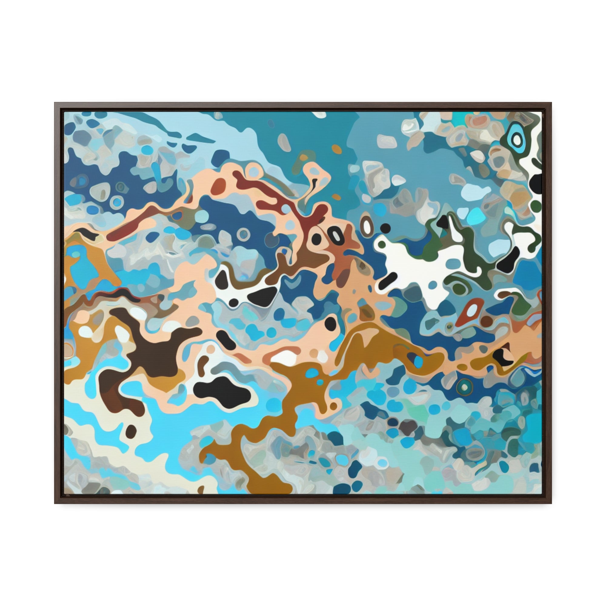 Tidal Whispers and Sands | Framed Canvas