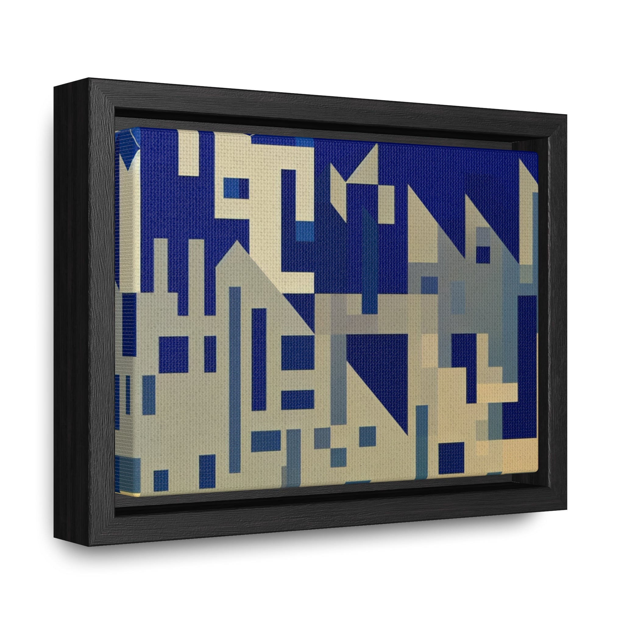 Urban Echoes and Silhouettes | Framed Canvas