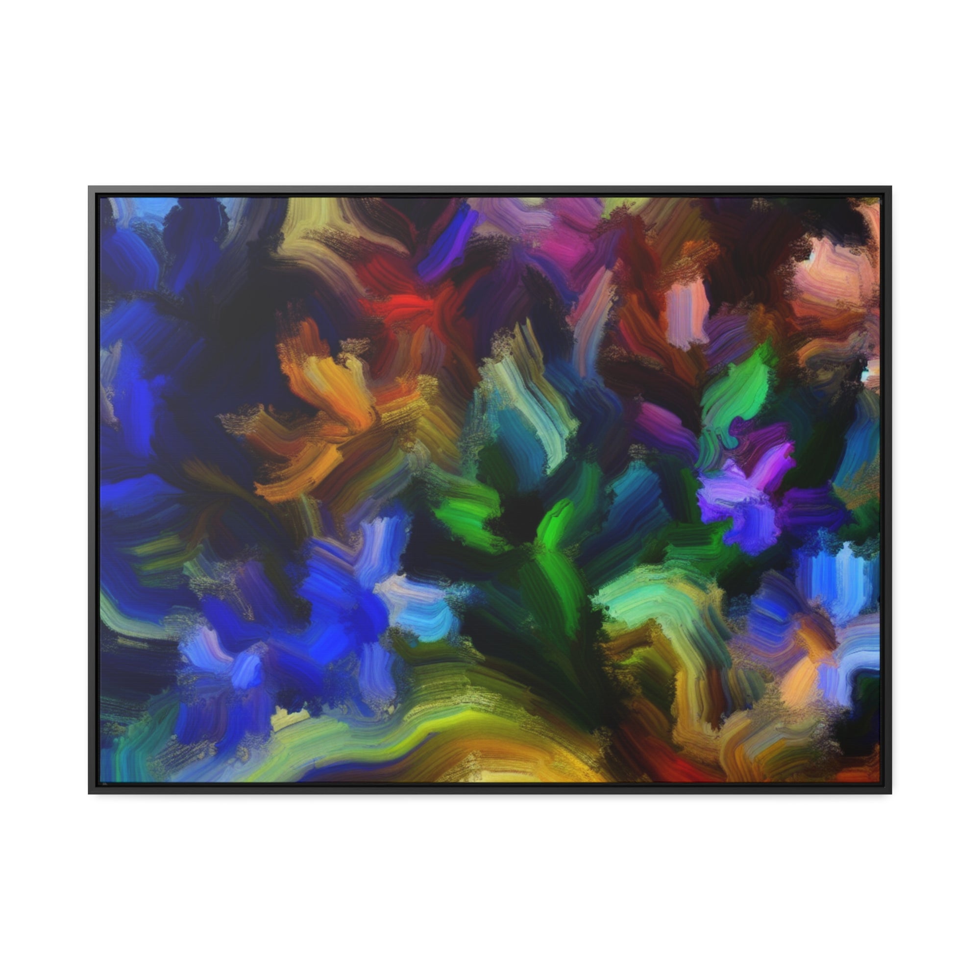 Vibrant Whispers of Flora | Framed Canvas