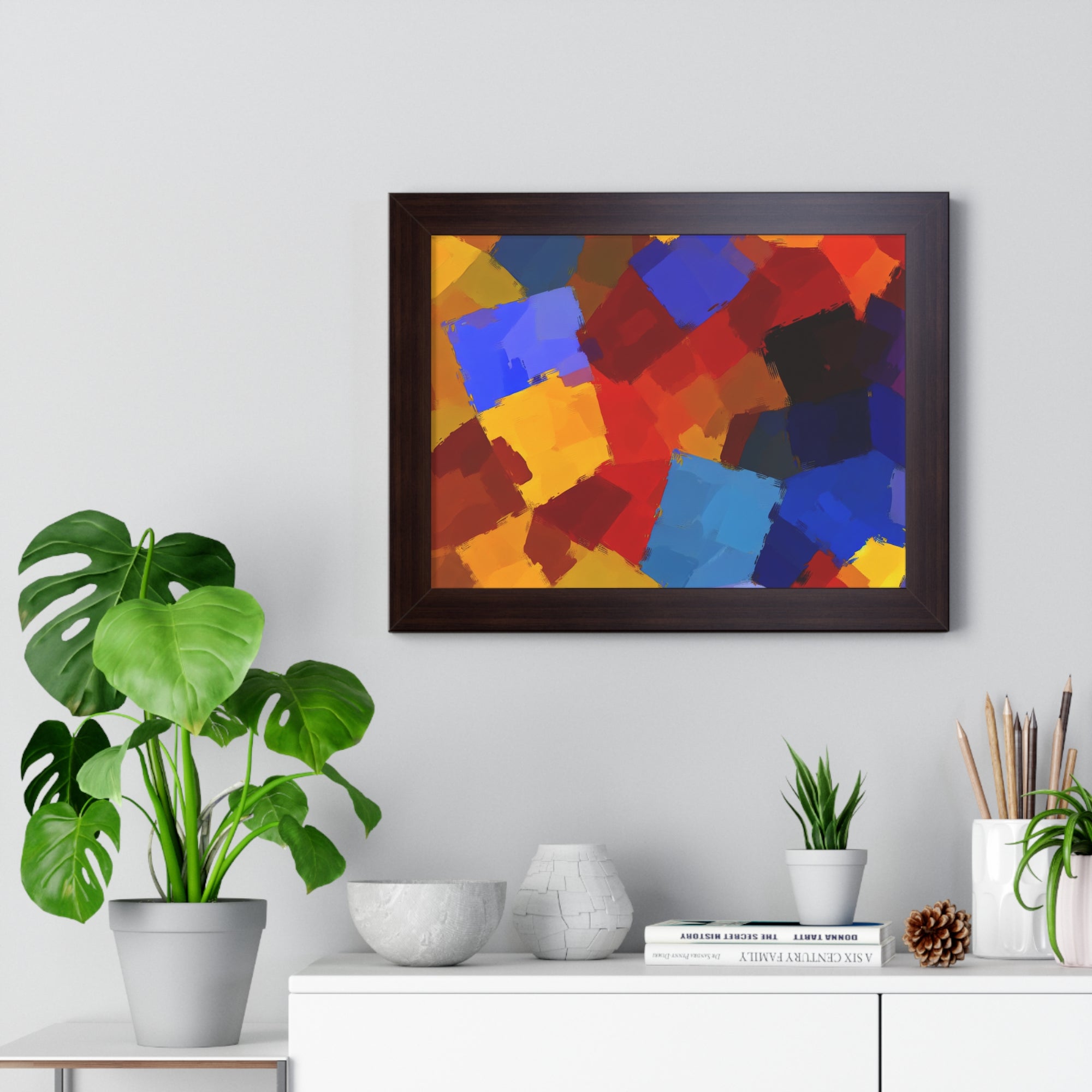 Prismatic Whirl and Flow | Framed Print